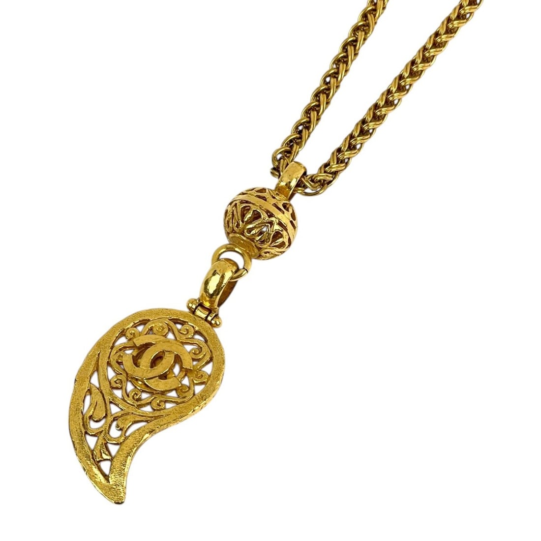 Chanel Coco Mark Chain Necklace, Long, GP Gold, Women's: --- Catalog ---Category: SizePendant Size: 29mm x 92mm / 1.14'' x 3.62''Neck Circumference: 82 cm / 32.28''Category: DesignColor: GoldGender: WomenNecklace Type: NecklaceCategory: GeneralBrand: Chanel