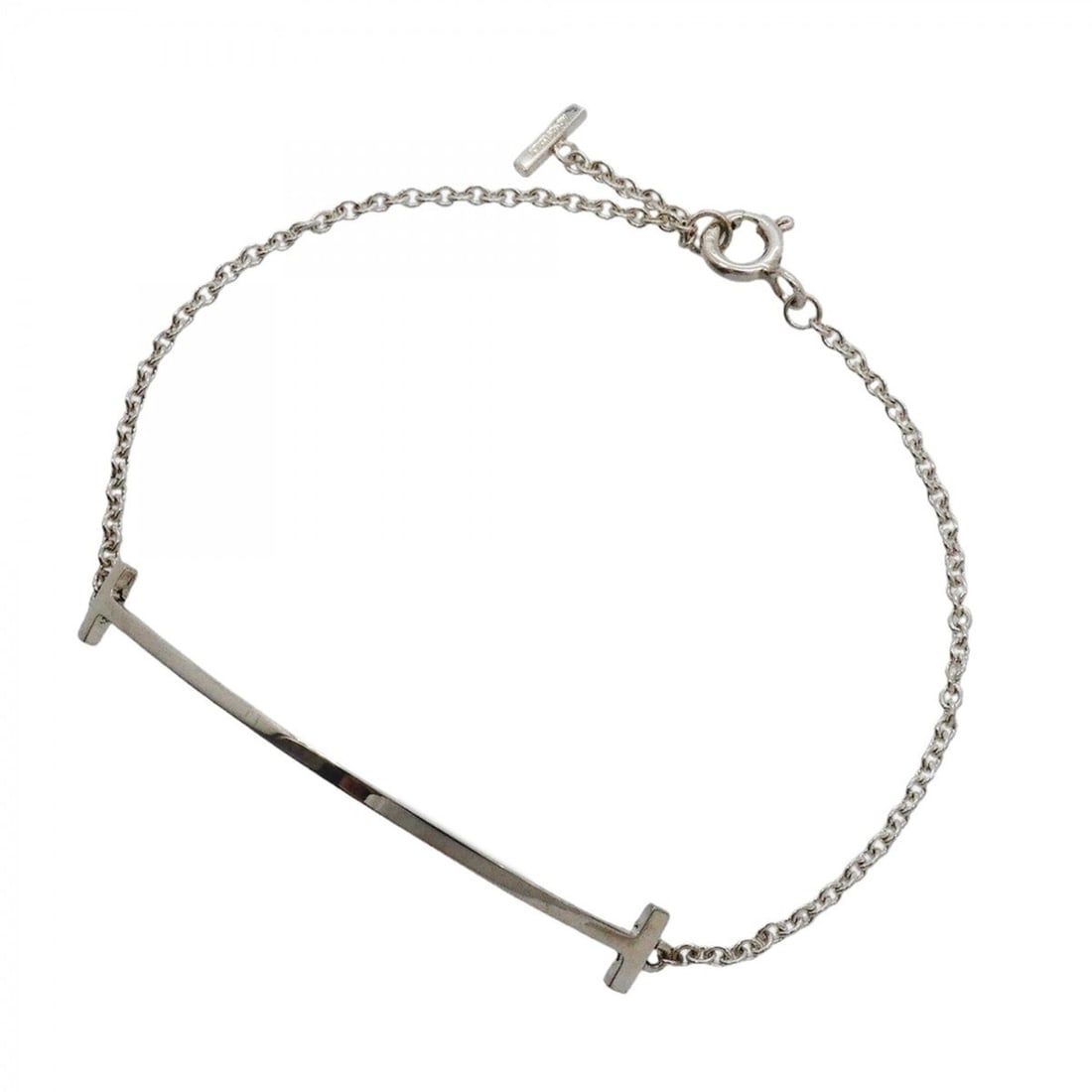 Tiffany & Co. T Smile Bracelet, Sterling Silver 925, Women's: --- Catalog ---Category: SizeLength: 16.5cm / 6.49''Category: DesignType: Charm braceletGender: WomenMaterial: Silver 925Category: GeneralBrand: Tiffany--- Item List ---Section: ConditionRanking: Rank