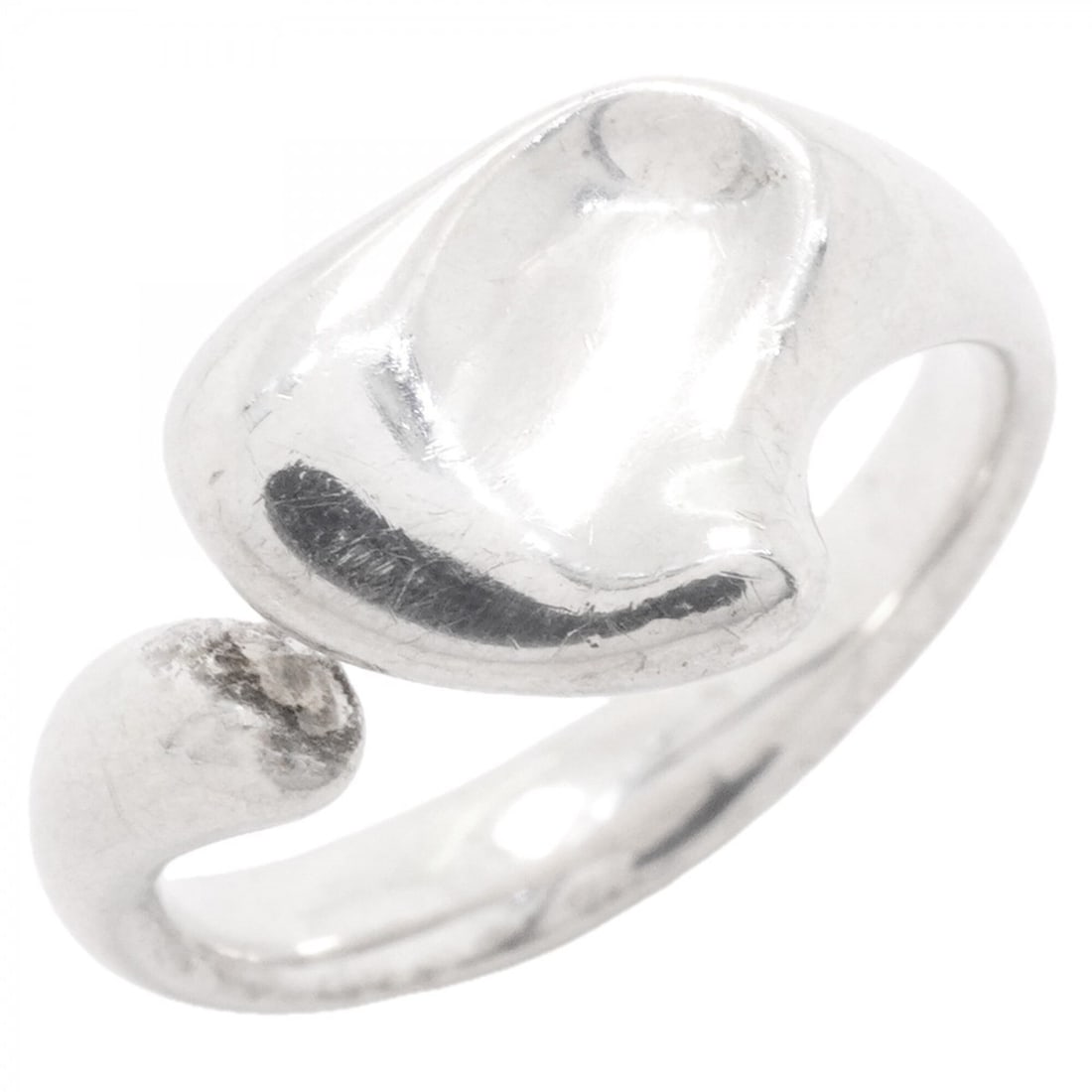 Tiffany & Co. Full Heart Ring, Sterling Silver 925, Size 13, Women's: --- Catalog ---Category: SizeJP Size: 13US Size: 6.5Category: DesignType: Band ringGender: WomenMaterial: Silver 925Category: GeneralBrand: Tiffany--- Item List ---Section: ConditionRanking: Rank AB U