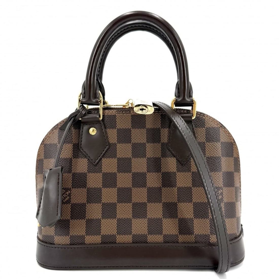 Louis Vuitton Women's Damier Alma BB Handbag/Shoulder Bag, Small Size, LOUIS VUITTON N40606, Brown: --- Catalog ---Category: SizeSize (HxWxD): 17.5cm x 23.5cm x 11.5cm / 6.88'' x 9.25'' x 4.52''Category: DesignType: Handbag, Shoulder bagColor: BrownGender: WomenMaterial: Damier Canvas Category: Gene