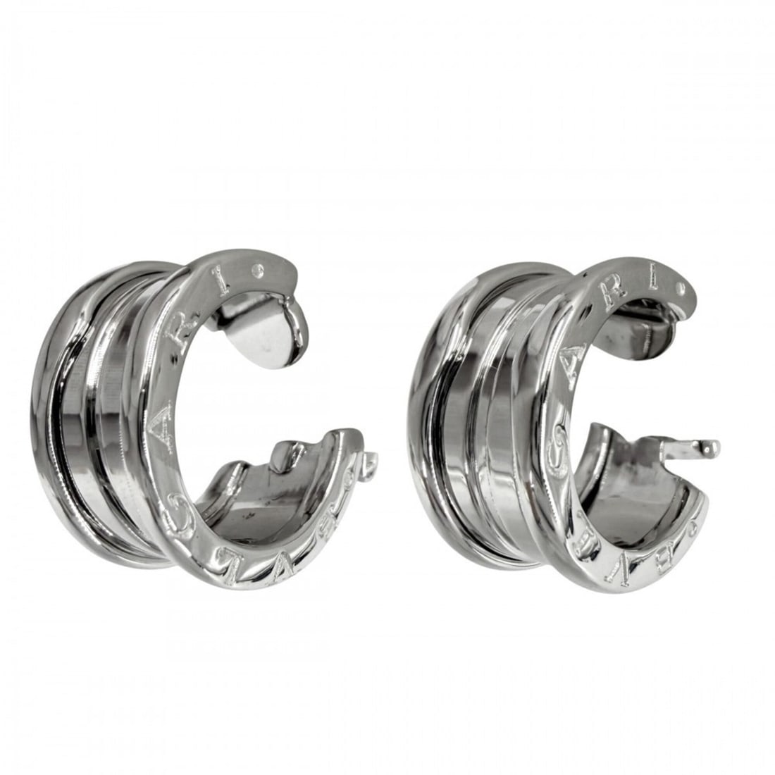 Bvlgari Bulgari B-zero1 Earrings for Women, 18K White Gold (Au750), Approx. 13.3g: --- Catalog ---Category: SizeSize (HxWxD): 16.00mm x 9.00mm x 2.00mm / 0.63'' x 0.35'' x 0.08''Category: DesignType: Stud earringsGender: WomenMaterial: White gold (18K)Category: GeneralBrand: Bvlgari