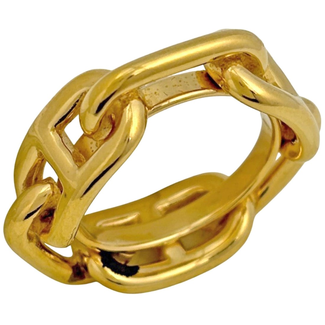 Hermes HERMES Lugate Chaine d'Ancre Scarf Clip/Scarf Ring GP Gold Women's (1 of 13)