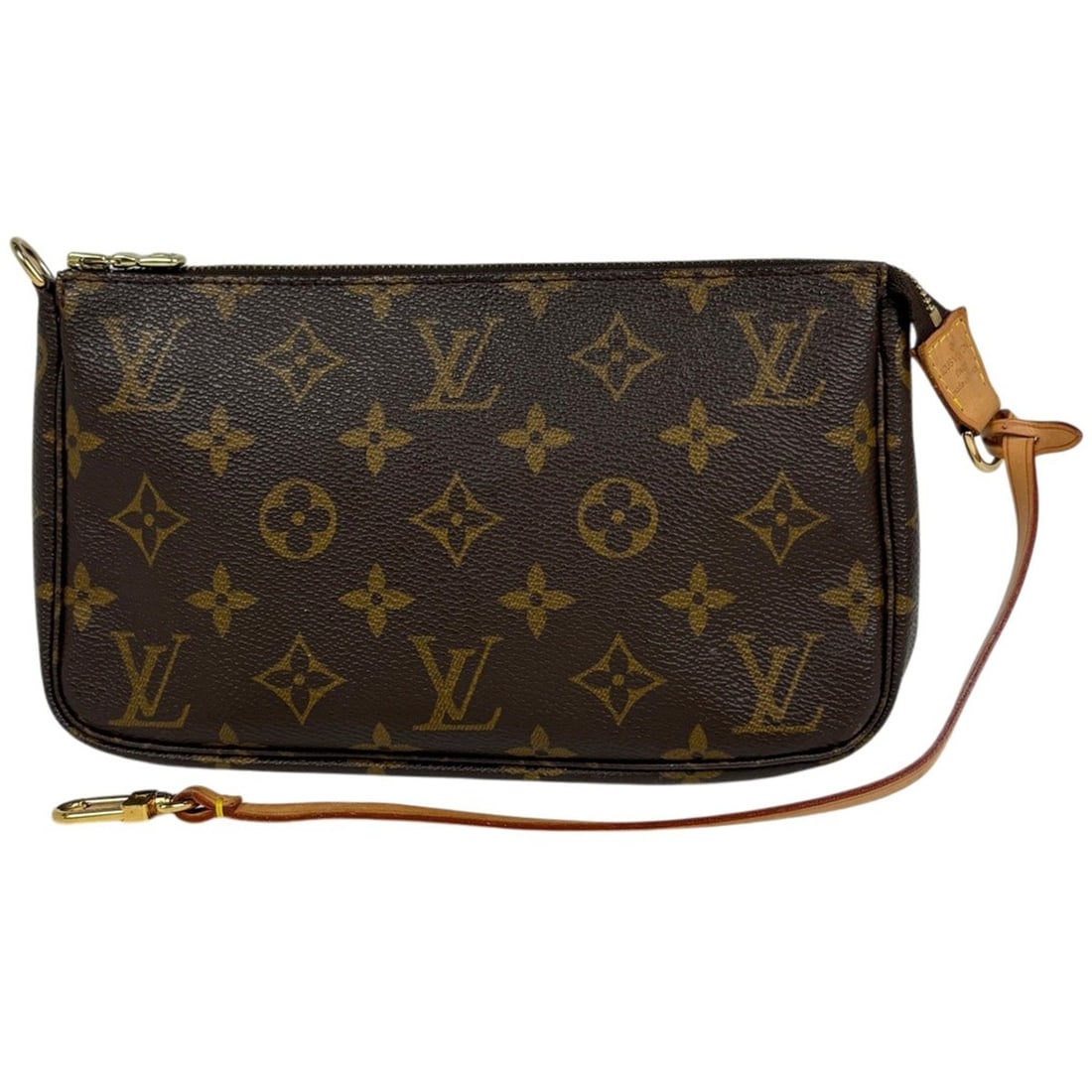 Louis Vuitton Pochette Accessoires Makeup Cosmetics Accessory Pouch Monogram Brown M51980 Women's: --- Catalog ---Category: SizeSize (HxWxD): 12cm x 21cm x 4cm / 4.72'' x 8.26'' x 1.57''Category: DesignType: Pochette, PouchColor: BrownGender: WomenMaterial: Monogram Category: GeneralMPN: M51980Bran