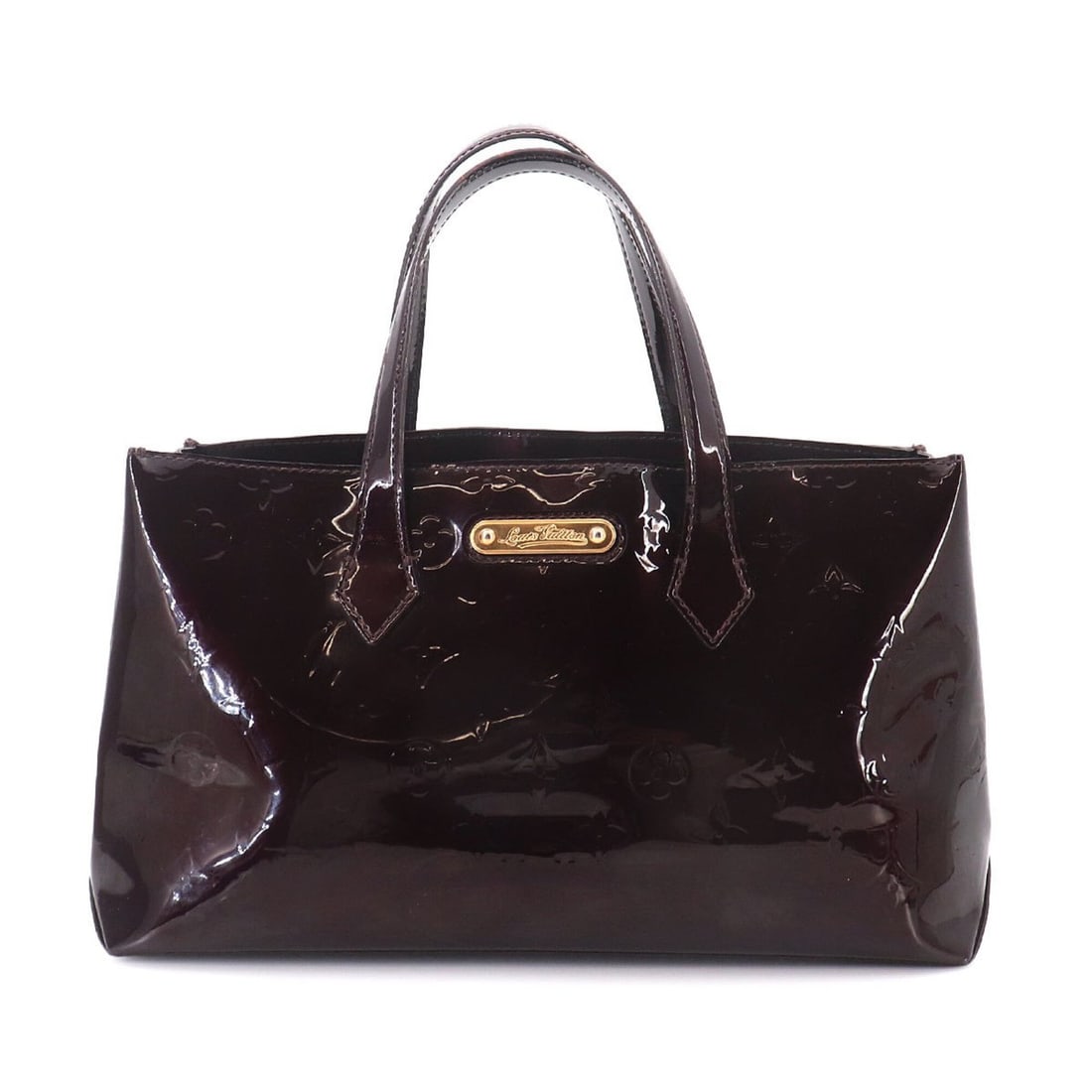 Louis Vuitton Wilshire PM Monogram Vernis Handbag Leather Amarante M93641: --- Catalog ---Category: SizeSize (HxWxD): 18cm x 30cm x 11cm / 7.08'' x 11.81'' x 4.33''Category: DesignType: HandbagColor: AmaranteGender: WomenMaterial: Monogram Vernis Category: GeneralMPN: M93641