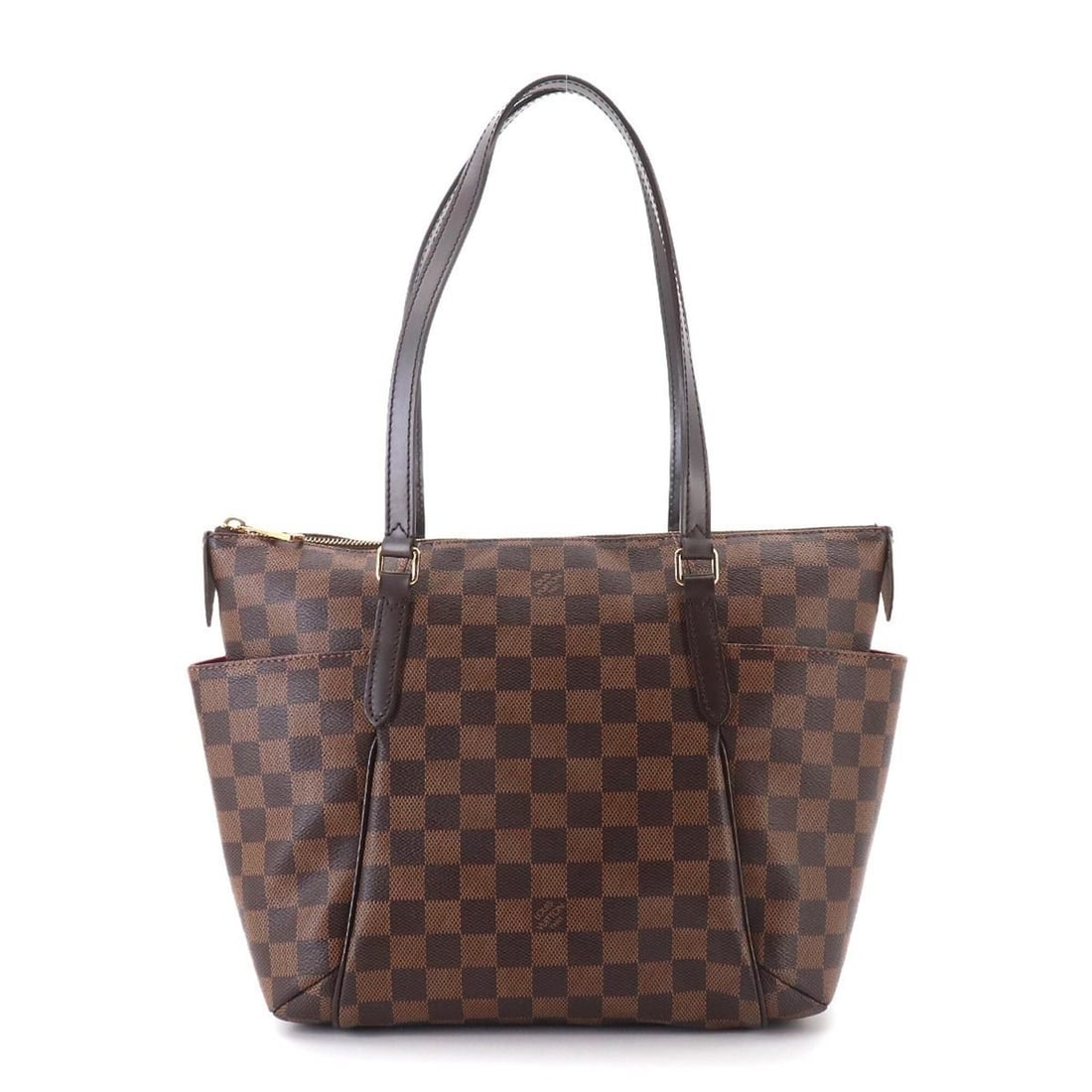 Totally PM Louis Vuitton Damier Tote Handbag Ebene Brown N41282: --- Catalog ---Category: SizeSize (HxWxD): 24cm x 34.5cm x 12cm / 9.44'' x 13.58'' x 4.72''Category: DesignType: Handbag, Tote bagColor: Brown, Damier Canvas, EbeneGender: WomenMaterial: Damier Canvas