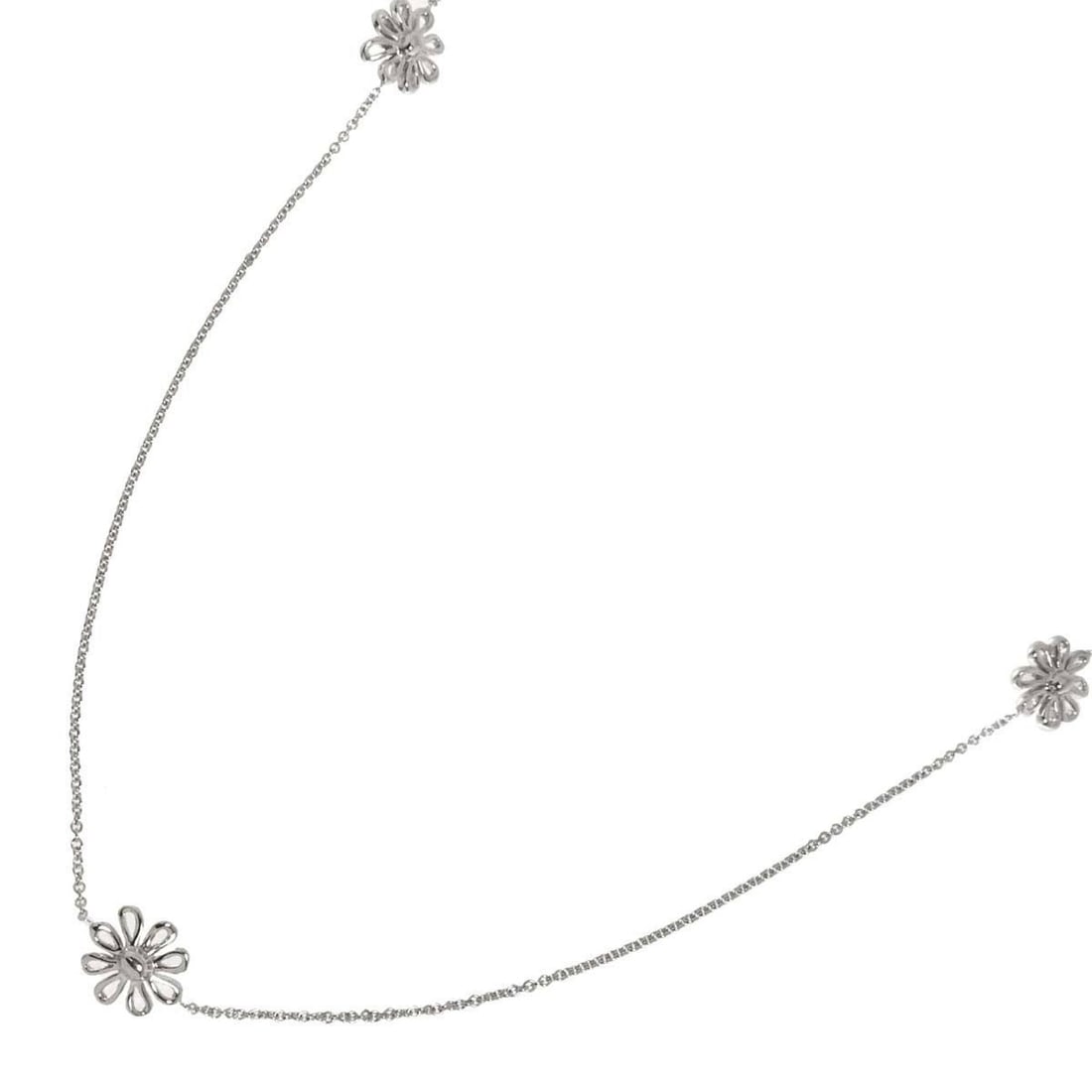 Tiffany & Co. Daisy Flower Necklace, 69cm, Sterling Silver (SV 925): --- Catalog ---Category: SizePendant Size: 12.6mm / 0.49''Neck Circumference: 69 cm / 27.16''Category: DesignGender: WomenMaterial: Silver 925Necklace Type: NecklaceCategory: GeneralBrand: Tiffany--- 