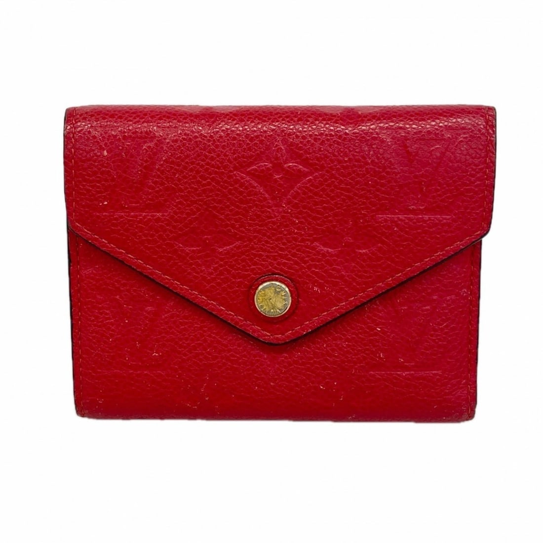 Louis Vuitton Tri-fold Wallet Monogram Empreinte Portefeuille Victorine M64061 Cerise Ladies: --- Catalog ---Category: SizeSize (HxWxD): 10cm x 12cm x 1cm / 3.93'' x 4.72'' x 0.39''Category: DesignType: Wallet (tri-fold)Color: CeriseGender: WomenCategory: GeneralMPN: M64061Brand: Louis Vuitton
