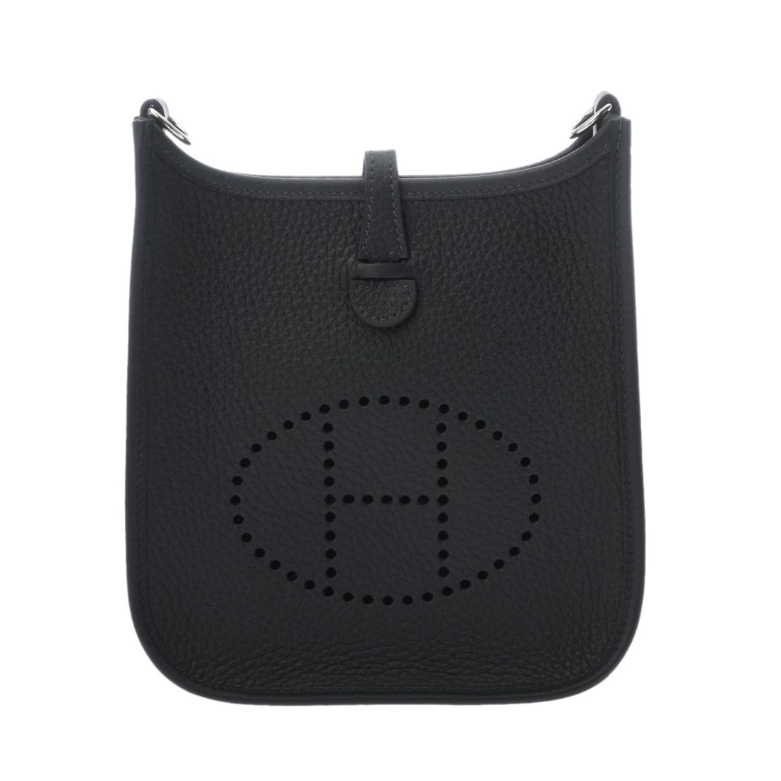 HERMES Evelyne TPM Amazon Caban K stamp (circa 2025) Women's Taurillon Clemence Shoulder Bag Unused: --- Catalog ---Category: SizeSize (HxWxD): 18cm x 17cm x 5.5cm / 7.08'' x 6.69'' x 2.16''Category: DesignType: Shoulder bagColor: Black, Dark grayGender: WomenMaterial: Taurillon clemence leather Cate