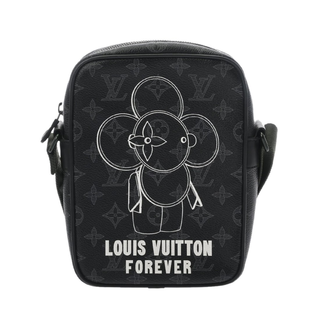 LOUIS VUITTON Louis Vuitton Monogram Eclipse Danube PM Vivienne Black M43677 Men's Canvas Shoulder: --- Catalog ---Category: SizeSize (HxWxD): 21.5cm x 16cm x 6.5cm / 8.46'' x 6.29'' x 2.55''Category: DesignType: Shoulder bagColor: BlackGender: MenMaterial: Monogram Eclipse , Canvas Category: Genera