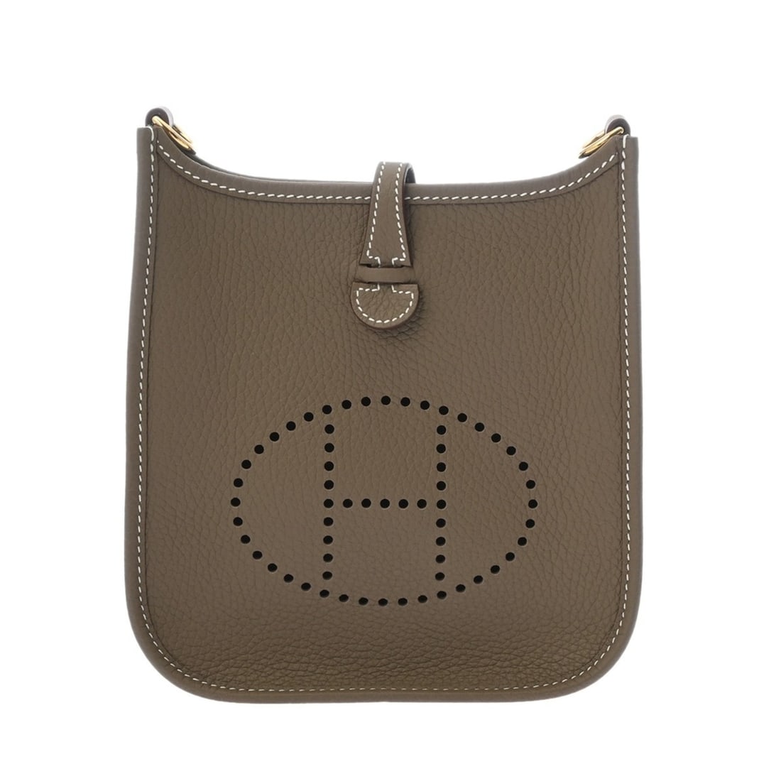 HERMES Evelyne TPM Amazon Etoupe B stamp (circa 2023) Women's Taurillon Clemence Shoulder Bag Unused: --- Catalog ---Category: SizeSize (HxWxD): 18cm x 17.5cm x 5.5cm / 7.08'' x 6.88'' x 2.16''Category: DesignType: Shoulder bagColor: Etoupe grayGender: WomenMaterial: Taurillon clemence leather Categor