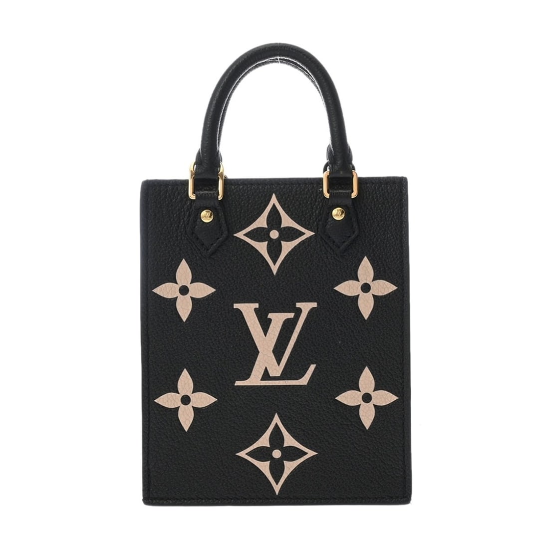 LOUIS VUITTON Louis Vuitton Monogram Empreinte Petite Sac Plat Noir Beige M81416 Women's Leather: --- Catalog ---Category: SizeSize (HxWxD): 17cm x 14cm x 5cm / 6.69'' x 5.51'' x 1.96''Category: DesignType: HandbagColor: Beige, NoirGender: WomenMaterial: Leather Category: GeneralMPN: M81416Brand: 