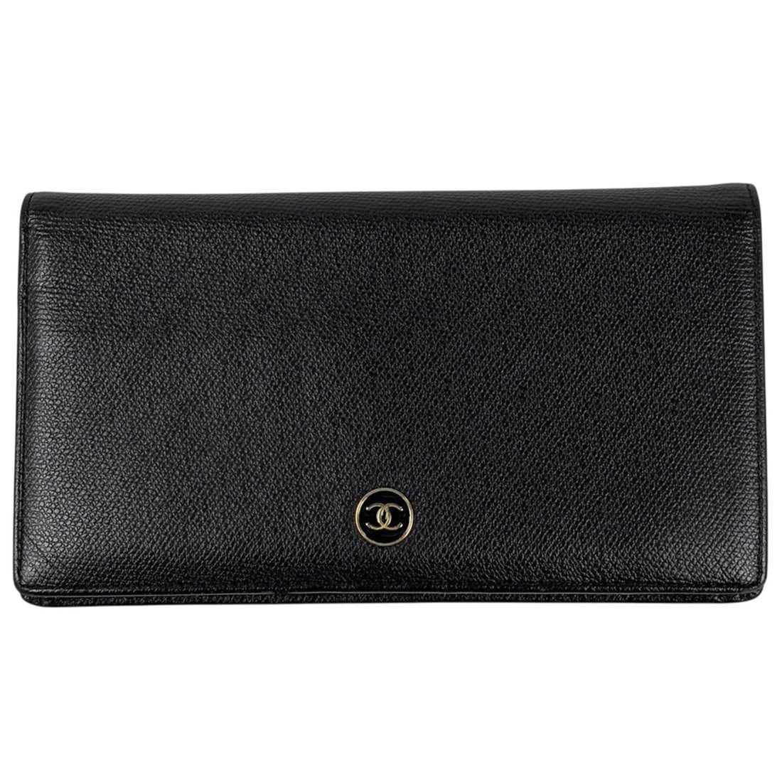 Chanel Coco Button Bi-fold Long Wallet, Leather, Black, Women's: --- Catalog ---Category: SizeSize (HxWxD): 10cm x 18.5cm x 2cm / 3.93'' x 7.28'' x 0.78''Category: DesignType: Long wallet (bi-fold)Color: BlackGender: WomenMaterial: Leather Category: GeneralBrand: C