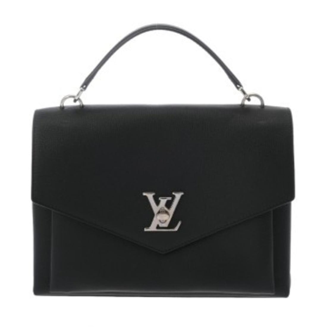 LOUIS VUITTON MyLockme Satchel Noir M54849 Women's Taurillon Leather Shoulder Bag AB Rank Used Ginzo: --- Catalog ---Category: SizeSize (HxWxD): 19.5cm x 27cm x 9cm / 7.67'' x 10.62'' x 3.54''Category: DesignType: Shoulder bagColor: NoirGender: WomenMaterial: Leather Leather/Fur Type: Taurillon leathe