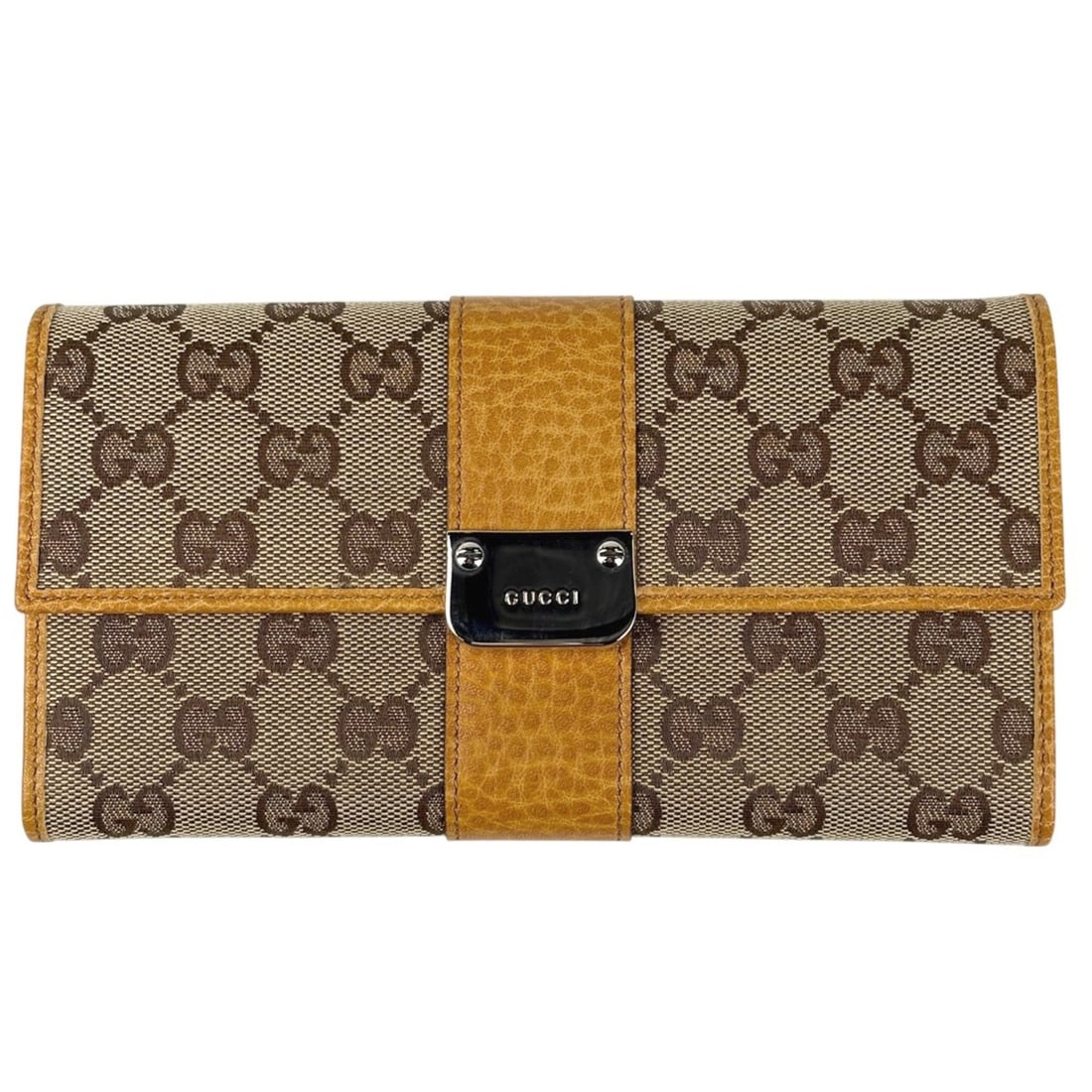 Gucci GG pattern bi-fold long wallet, canvas, yellow/beige, 233028, women's.: --- Catalog ---Category: SizeSize (HxWxD): 10cm x 19cm x 2cm / 3.93'' x 7.48'' x 0.78''Category: DesignType: Long wallet (bi-fold)Color: Beige, YellowGender: WomenMaterial: GG canvas , Leather Categor