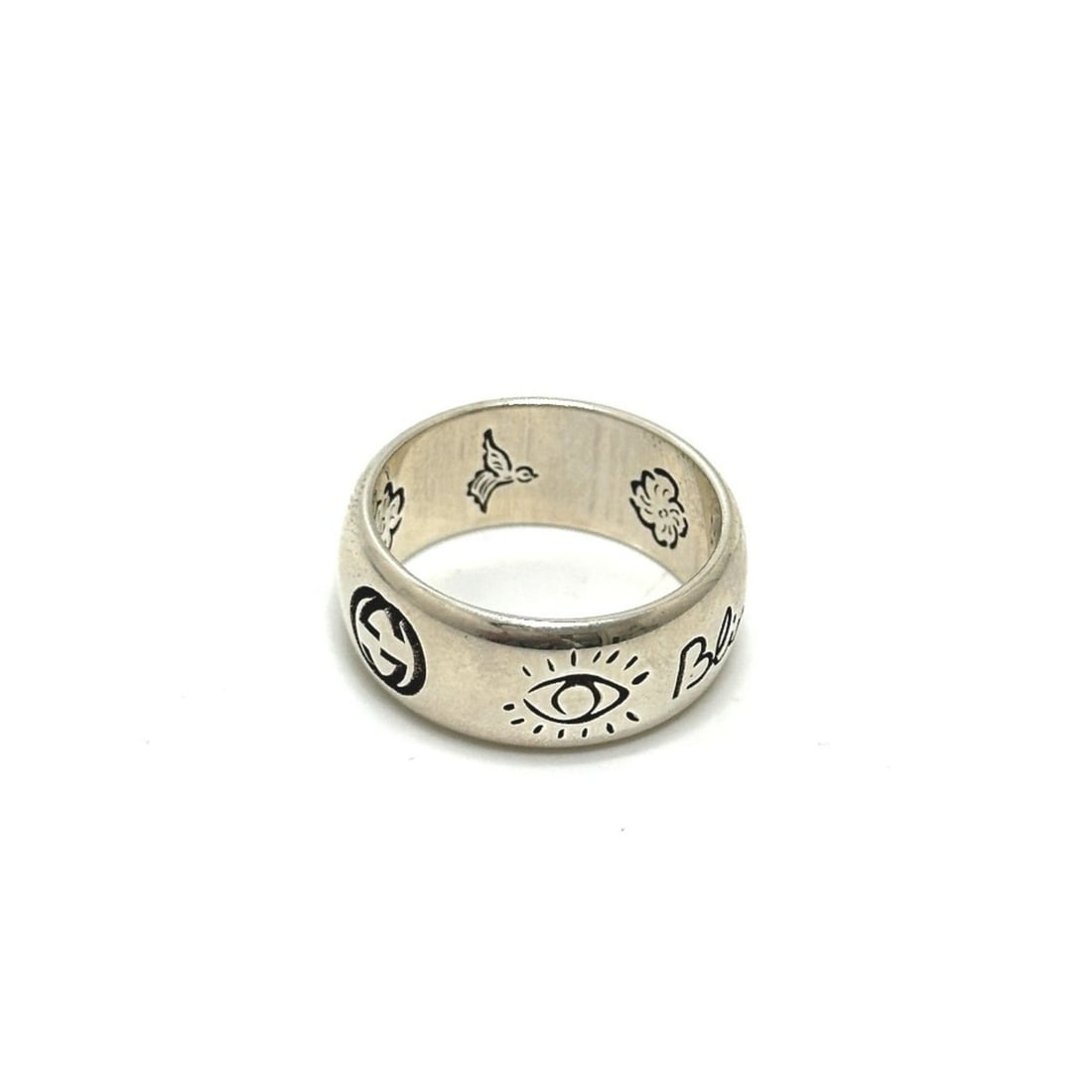 GUCCI Bride for Love Ring GG Fashion Accessory SV925 Men's Women's Silver: --- Catalog ---Category: SizeJP Size: 19US Size: 9.5Category: DesignType: Band ringColor: SilverGender: Men,WomenMaterial: Silver 925Category: GeneralBrand: GucciCountry of Origin: Italy--- Item List 