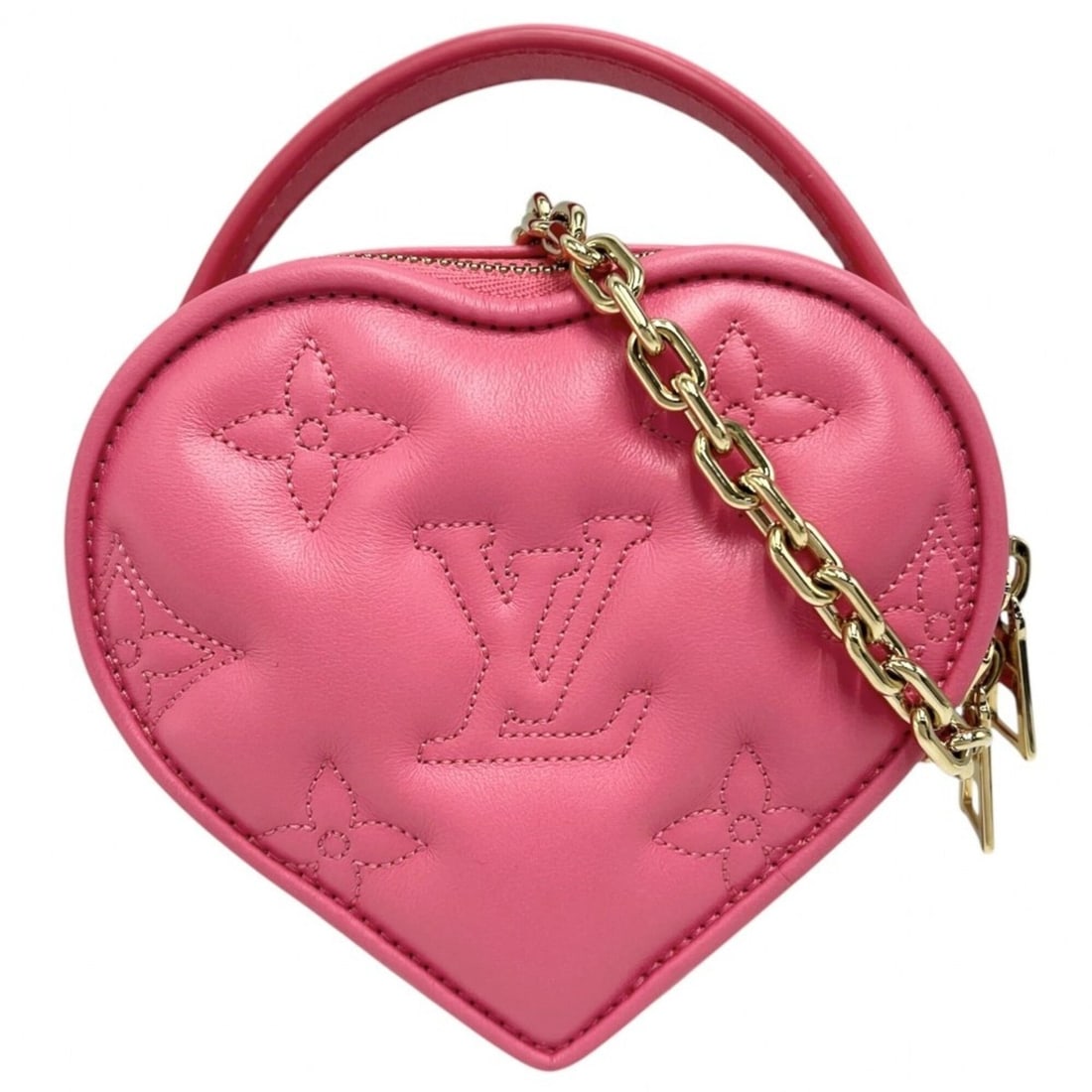 Louis Vuitton Women's Monogram Pop My Heart Pouch Shoulder Bag Mini Bubble Glam LOUIS VUITTON M81893: --- Catalog ---Category: SizeSize (HxWxD): 12.5cm x 13.5cm x 5.5cm / 4.92'' x 5.31'' x 2.16''Category: DesignType: Pouch, Shoulder bagColor: PinkGender: WomenMaterial: Leather Category: GeneralBrand: 