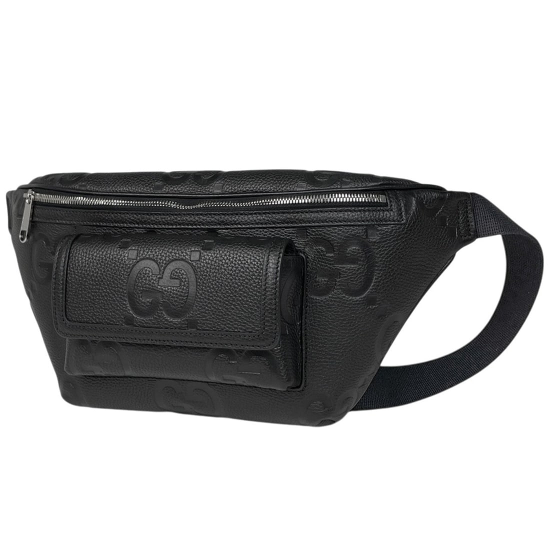 Gucci Jumbo GG Belt Bag, Waist Pouch, Pattern, Leather Body Black, 645093, Women's: --- Catalog ---Category: SizeSize (HxWxD): 20cm x 39cm x 5cm / 7.87'' x 15.35'' x 1.96''Category: DesignColor: BlackGender: WomenMaterial: Leather Category: GeneralMPN: 645093Brand: Gucci--- Item List
