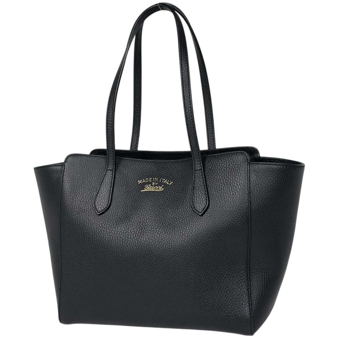 Gucci Swing Tote Bag, Leather, Black, 354408, Women's: --- Catalog ---Category: SizeSize (HxWxD): 24cm x 27cm x 14cm / 9.44'' x 10.62'' x 5.51''Category: DesignType: Tote bagColor: BlackGender: WomenMaterial: Leather Category: GeneralMPN: 354408Brand: Guc