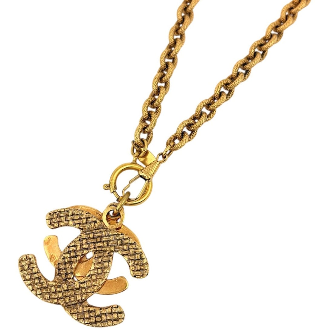 Chanel Coco Mark Chain Necklace, Long, GP Gold, Women's (1 of 15)