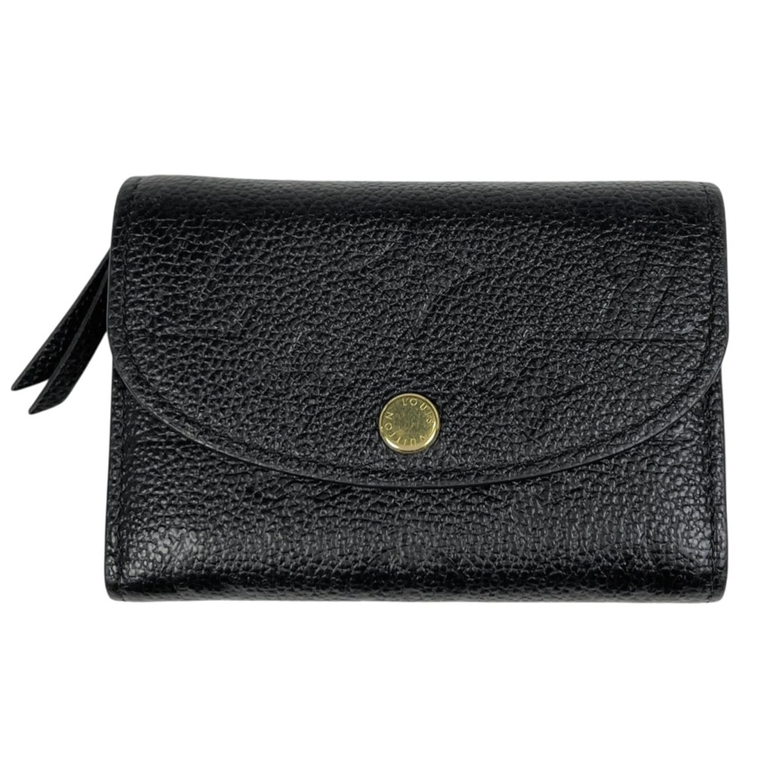 Louis Vuitton Portemonnaie Rosalie Business Card Holder/Card Case/Wallet/Coin Purse, Monogram: --- Catalog ---Category: DesignType: Card caseColor: Black, NoirGender: WomenMaterial: Monogram Empreinte Category: GeneralLine: Monogram EmpreinteBrand: Louis VuittonCategory: Physical PropertiesSize