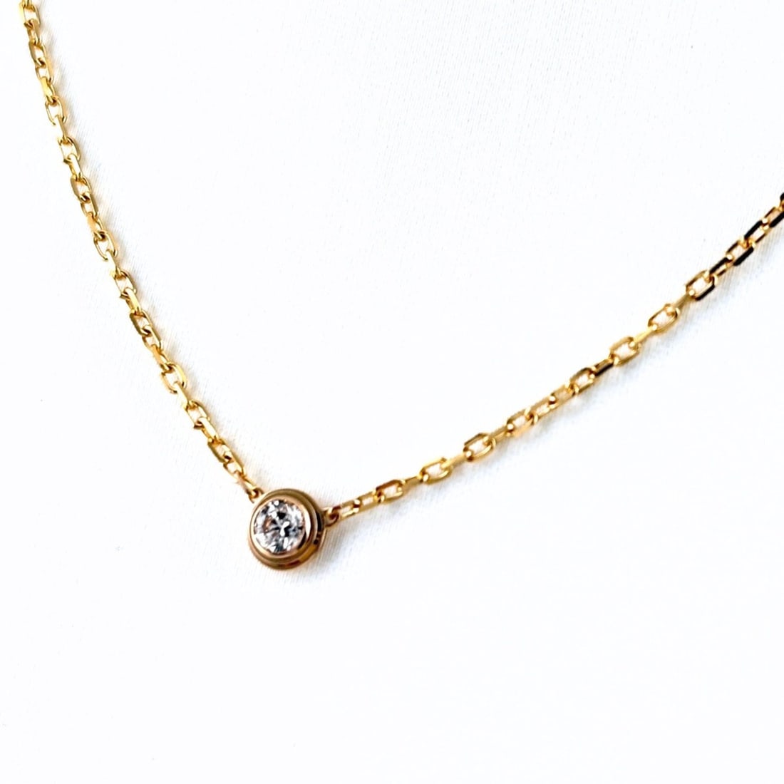 Cartier d'Amour Necklace, Pink Gold (PG), Pendant with Small Diamonds, SM Size, 750 Diamond Women's.: --- Catalog ---Category: SizePendant Size: 4.4mm x 4.3mm / 0.17'' x 0.16''Neck Circumference: 40.5 cm / 15.94''Category: DesignGender: WomenMaterial: Pink gold (18K)Pendant Type: PendantNecklace Type: