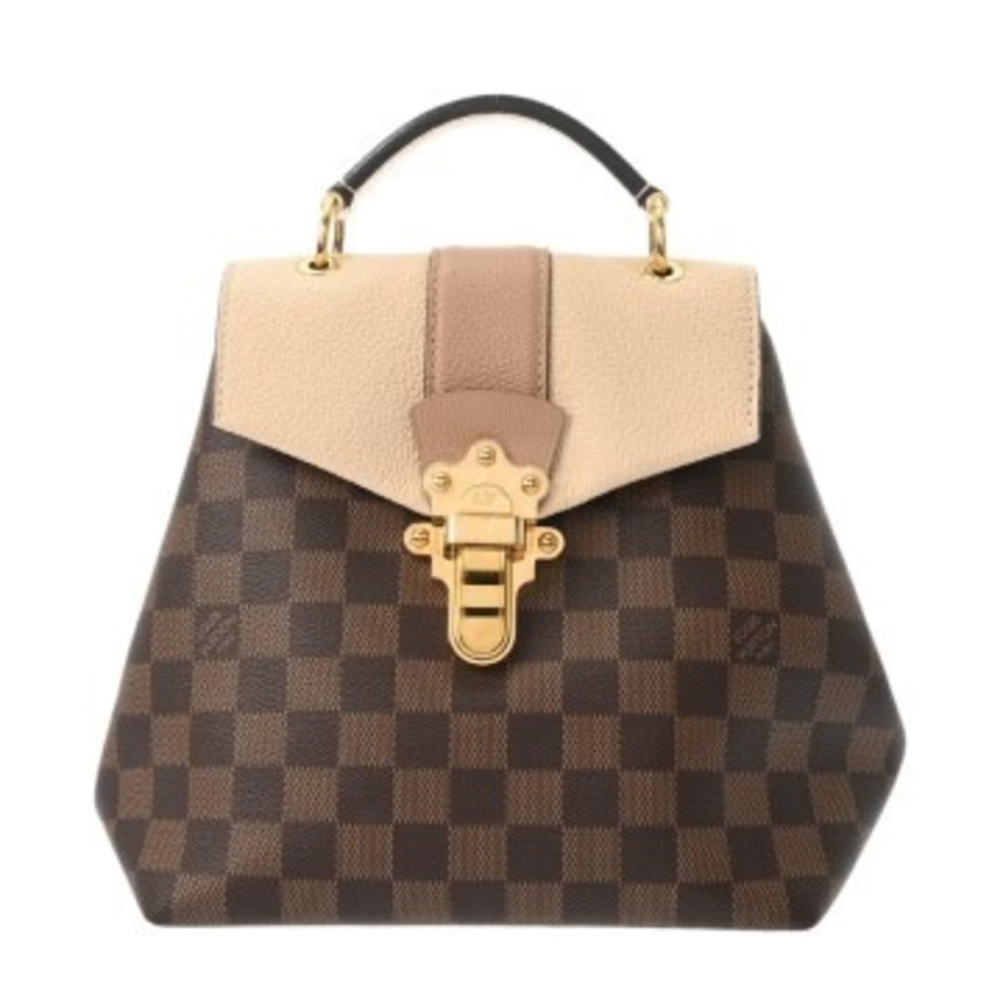 LOUIS VUITTON Louis Vuitton Damier Clapton Backpack Cream N42259 Women's Canvas Daypack A Rank Used: --- Catalog ---Category: SizeSize (HxWxD): 23cm x 19.5cm x 11.5cm / 9.05'' x 7.67'' x 4.52''Category: DesignType: HandbagColor: Brown, CreamGender: WomenMaterial: Damier Canvas Category: GeneralMPN: N