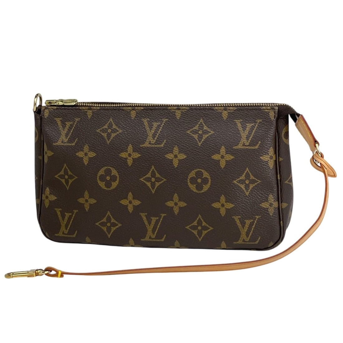 Louis Vuitton Pochette Accessoires Accessory Pouch, Monogram Brown, M51980, Women's: --- Catalog ---Category: SizeSize (HxWxD): 12cm x 21cm x 4cm / 4.72'' x 8.26'' x 1.57''Category: DesignType: Pochette, PouchColor: BrownGender: WomenMaterial: Monogram Category: GeneralBrand: Louis Vu