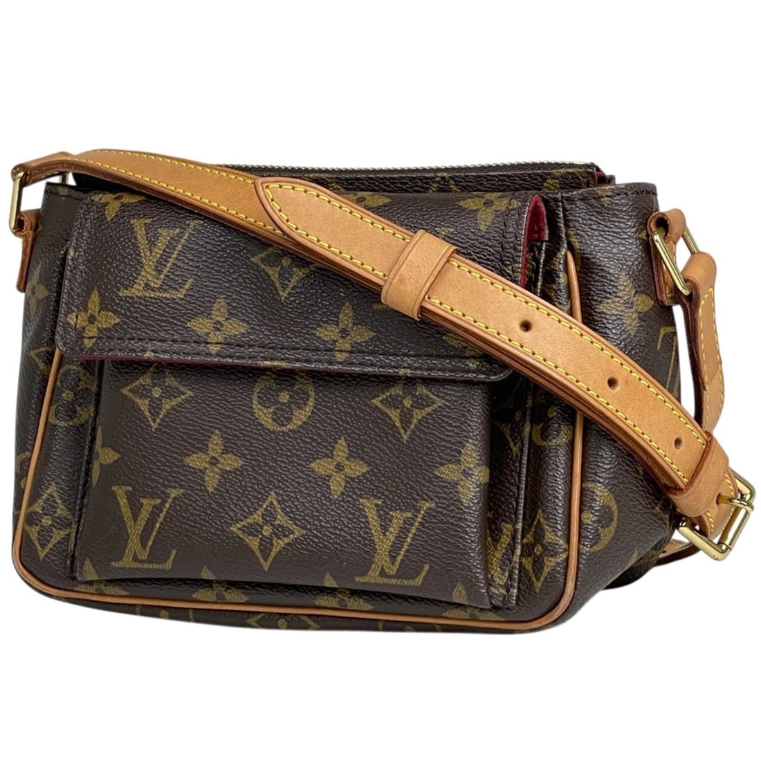 Louis Vuitton Viva Cite PM Pochette Shoulder Bag, Monogram Brown, M51165, Women's: --- Catalog ---Category: SizeSize (HxWxD): 14cm x 19cm x 9cm / 5.51'' x 7.48'' x 3.54''Category: DesignType: Pochette, Shoulder bagColor: BrownGender: WomenMaterial: Monogram Category: GeneralBrand: L