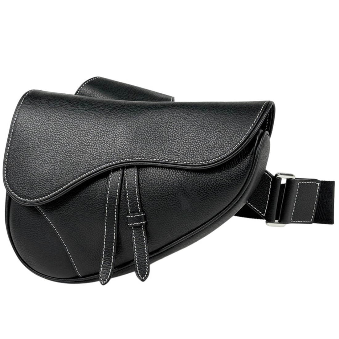 Christian Dior Saddle Bag Body Leather Black 1ADP0093 Women's: --- Catalog ---Category: SizeSize (HxWxD): 20cm x 26cm x 4cm / 7.87'' x 10.23'' x 1.57''Category: DesignType: Saddle bag, Sling bagColor: BlackGender: WomenMaterial: Leather Category: GeneralMPN: 1ADP