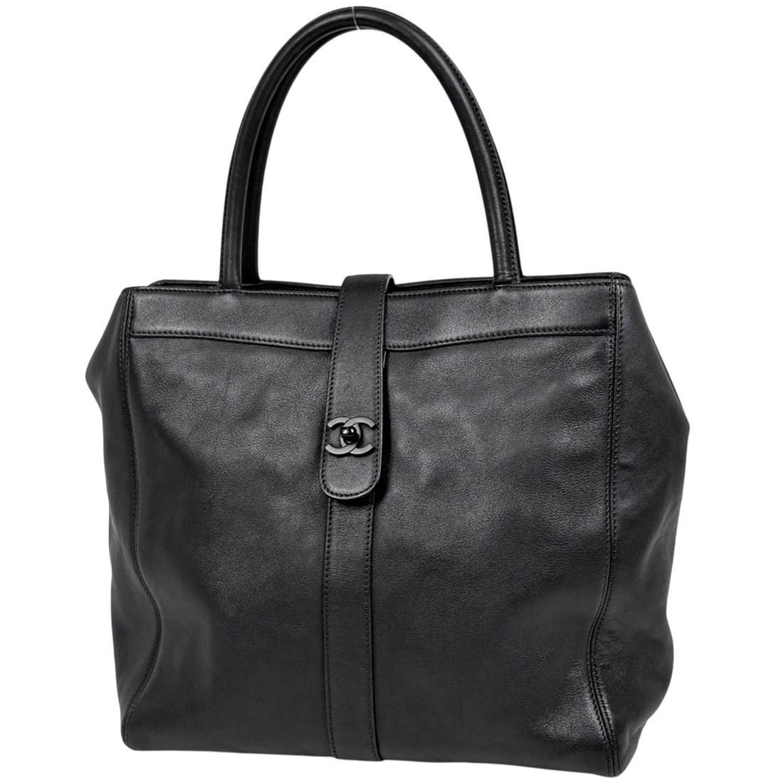 Chanel Coco Mark Tote Bag, Leather, Black, Women's: --- Catalog ---Category: SizeSize (HxWxD): 28cm x 29cm x 13cm / 11.02'' x 11.41'' x 5.11''Category: DesignType: Tote bagColor: BlackGender: WomenMaterial: Leather Category: GeneralBrand: Chanel--- Ite