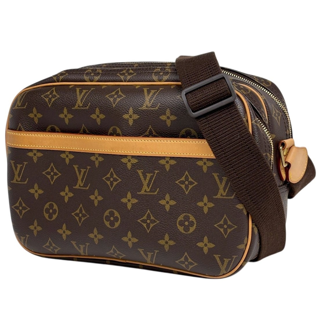 Louis Vuitton Reporter PM Shoulder Bag, Monogram Brown, M45254, Women's: --- Catalog ---Category: SizeSize (HxWxD): 21cm x 28cm x 11cm / 8.26'' x 11.02'' x 4.33''Category: DesignType: Shoulder bagColor: BrownGender: WomenMaterial: Monogram Category: GeneralMPN: M45254Brand