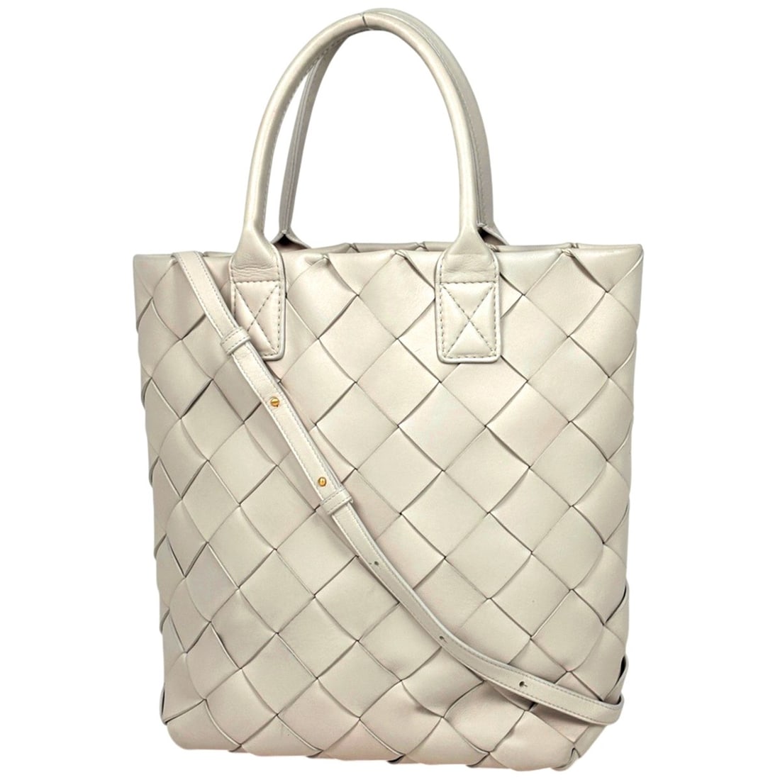 Bottega Veneta Maxi Intrecciato Cabas Tote Bag, 2-Way, Leather, Ivory, Women's: --- Catalog ---Category: SizeSize (HxWxD): 35cm x 27cm x 14cm / 13.77'' x 10.62'' x 5.51''Category: DesignType: Tote bagColor: IvoryGender: WomenMaterial: Leather Category: GeneralBrand: Bottega Venet