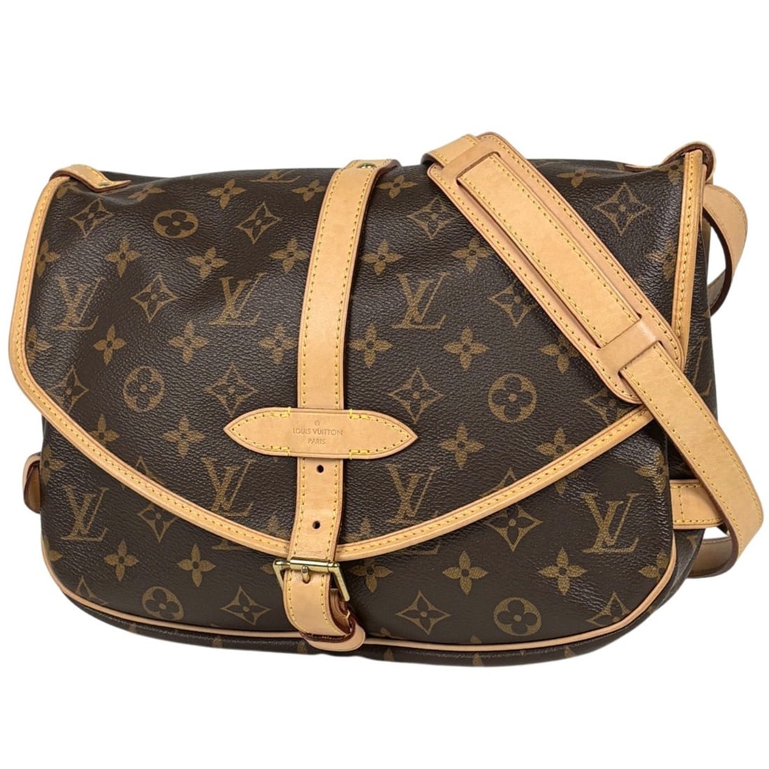 Louis Vuitton Saumur MM Crossbody Shoulder Bag, Monogram Brown, M40710, Women's: --- Catalog ---Category: SizeSize (HxWxD): 22cm x 30cm x 12cm / 8.66'' x 11.81'' x 4.72''Category: DesignType: Shoulder bagColor: BrownGender: WomenMaterial: Monogram Category: GeneralMPN: M40710Brand