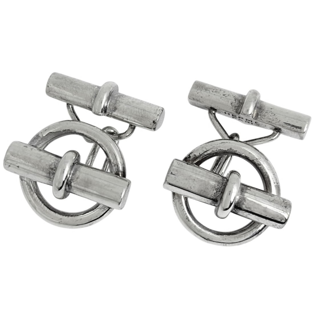 Hermes Chaine d'Ancre Cufflinks, Sterling Silver 925, Silver, Men's: --- Catalog ---Category: SizeSize (HxWxD): 2.20mm x 3.80mm / 0.09'' x 0.15''Category: DesignType: CufflinksColor: SilverGender: MenMaterial: Silver 925Category: GeneralBrand: Hermes--- Item List ---Se