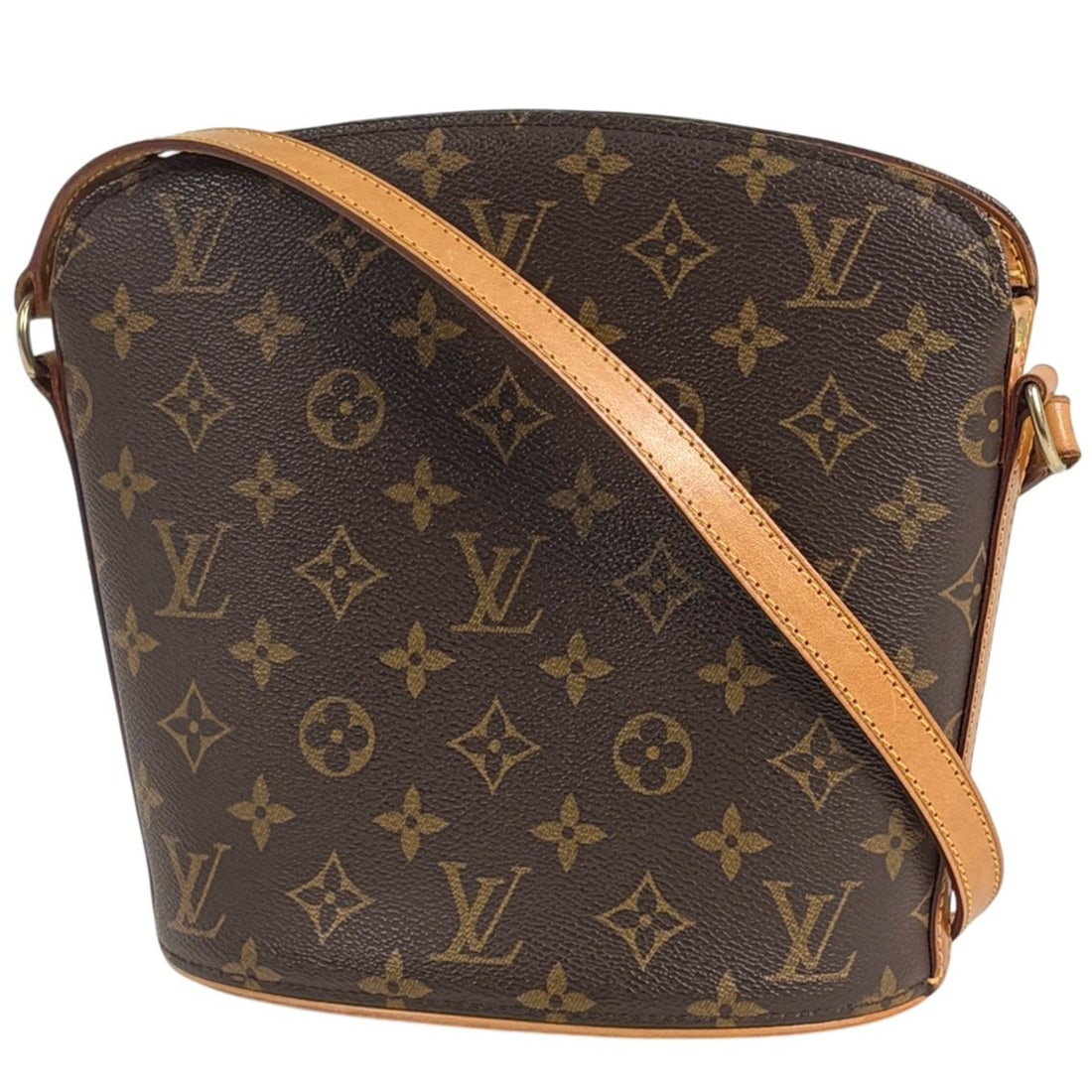 Louis Vuitton Druot Shoulder Bag, Monogram Brown, M51290, Women's: --- Catalog ---Category: SizeSize (HxWxD): 22cm x 20cm x 10cm / 8.66'' x 7.87'' x 3.93''Category: DesignType: Shoulder bagColor: BrownGender: WomenMaterial: Monogram Category: GeneralBrand: Louis Vuit