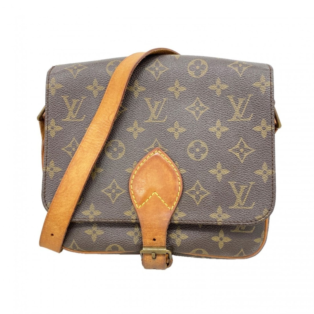 Louis Vuitton Monogram Cartouchiere MM Shoulder Bag M51253 Brown Women's: --- Catalog ---Category: SizeSize (HxWxD): 20cm x 21cm x 7cm / 7.87'' x 8.26'' x 2.75''Category: DesignType: Shoulder bagColor: BrownGender: WomenCategory: GeneralMPN: M51253Brand: Louis Vuitton--- It