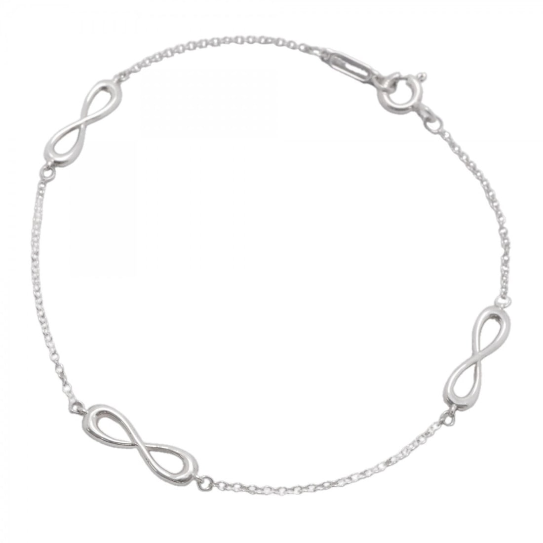 Tiffany & Co. Infinity Bracelet, Sterling Silver 925, Women's: --- Catalog ---Category: SizeLength: 18cm / 7.08''Category: DesignType: Charm braceletGender: WomenMaterial: Silver 925Category: GeneralBrand: Tiffany--- Item List ---Section: ConditionRanking: Rank A