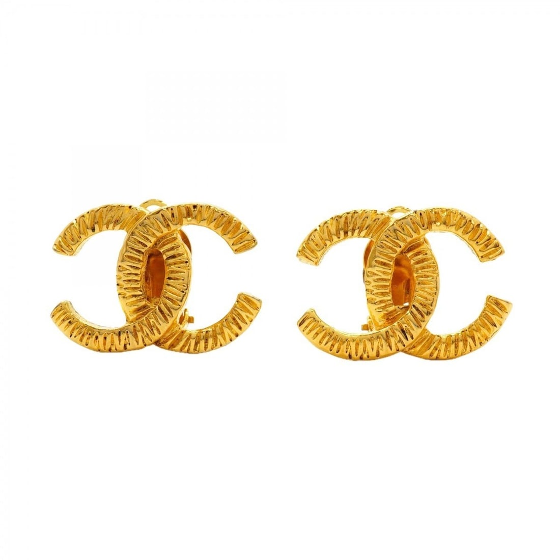 Chanel earrings, Coco Mark, GP plated, gold, women's.: --- Catalog ---Category: SizeSize (HxWxD): 20.80mm x 29.40mm / 0.82'' x 1.16''Category: DesignType: Clip earringsColor: GoldGender: WomenMaterial: Gold platingCategory: GeneralBrand: Chanel--- Item Li