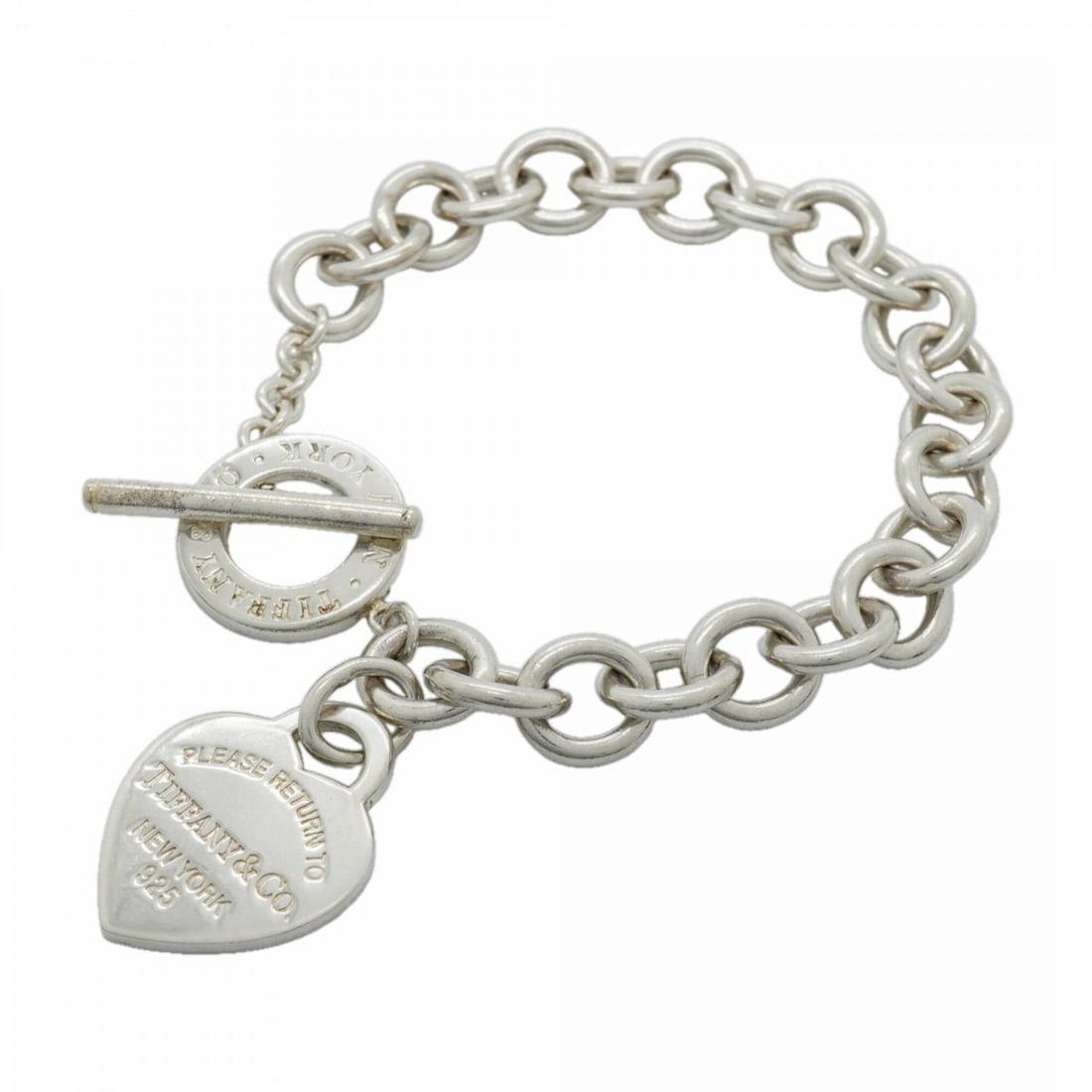 Tiffany & Co. Return to Heart Tag Toggle Bracelet, Sterling Silver 925, Women's: --- Catalog ---Category: SizeLength: 17cm / 6.69''Category: DesignType: Charm braceletGender: WomenMaterial: Silver 925Category: GeneralBrand: Tiffany--- Item List ---Section: ConditionRanking: Rank A