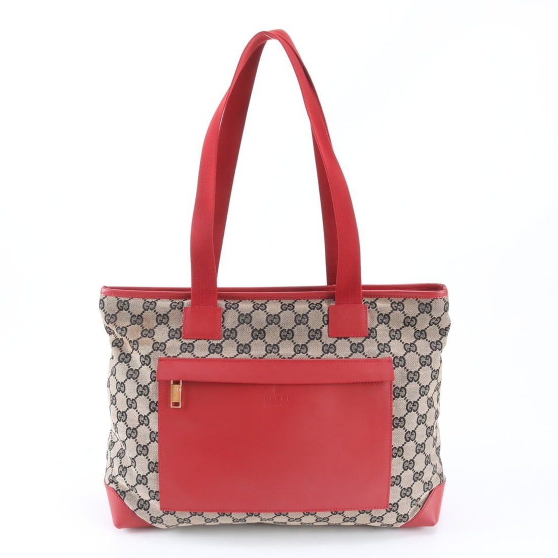 Gucci GG Canvas 019 0426 Leather Tote Bag Handbag Shoulder Brand Women's: --- Catalog ---Category: SizeSize (HxWxD): 26cm x 34cm x 14cm / 10.23'' x 13.38'' x 5.51''Category: DesignType: Handbag, Shoulder bag, Tote bagColor: Beige, Black, Red colorGender: WomenMaterial: Leat