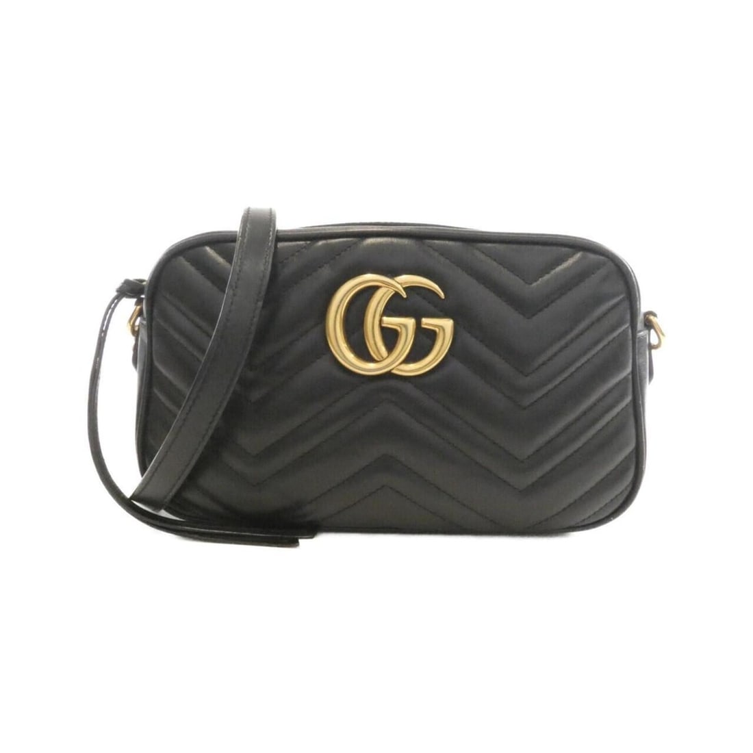 Gucci GG Marmont 447632 DTD1T Shoulder Bag: --- Catalog ---Category: SizeWeight: 380g / 13.4oz.Size (HxWxD): 14cm x 24cm x 7cm / 5.51'' x 9.44'' x 2.75''Strap Length: 121cm - 129cm / 47.63'' - 50.78''Category: DesignType: Shoulder bagColor: Bla