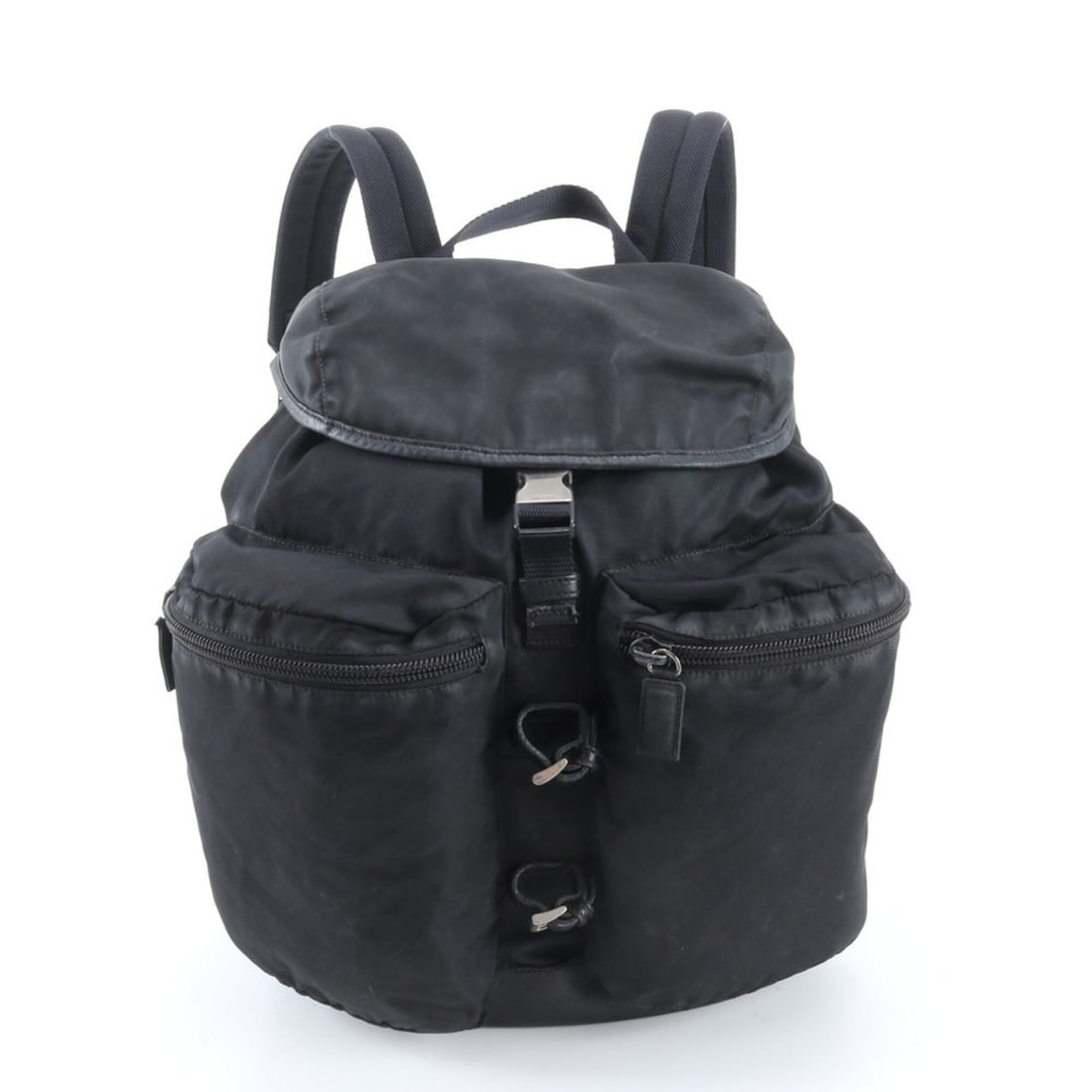 Prada Tessuto Nylon Leather Backpack, Rucksack, Shoulder Bag, Handbag, Black, Men's: --- Catalog ---Category: SizeSize (HxWxD): 40cm x 33cm x 18cm / 15.74'' x 12.99'' x 7.08''Strap Length: 82cm / 32.28''Handle Length: 20cm / 7.87''Category: DesignType: BackpackColor: BlackGender: MenM