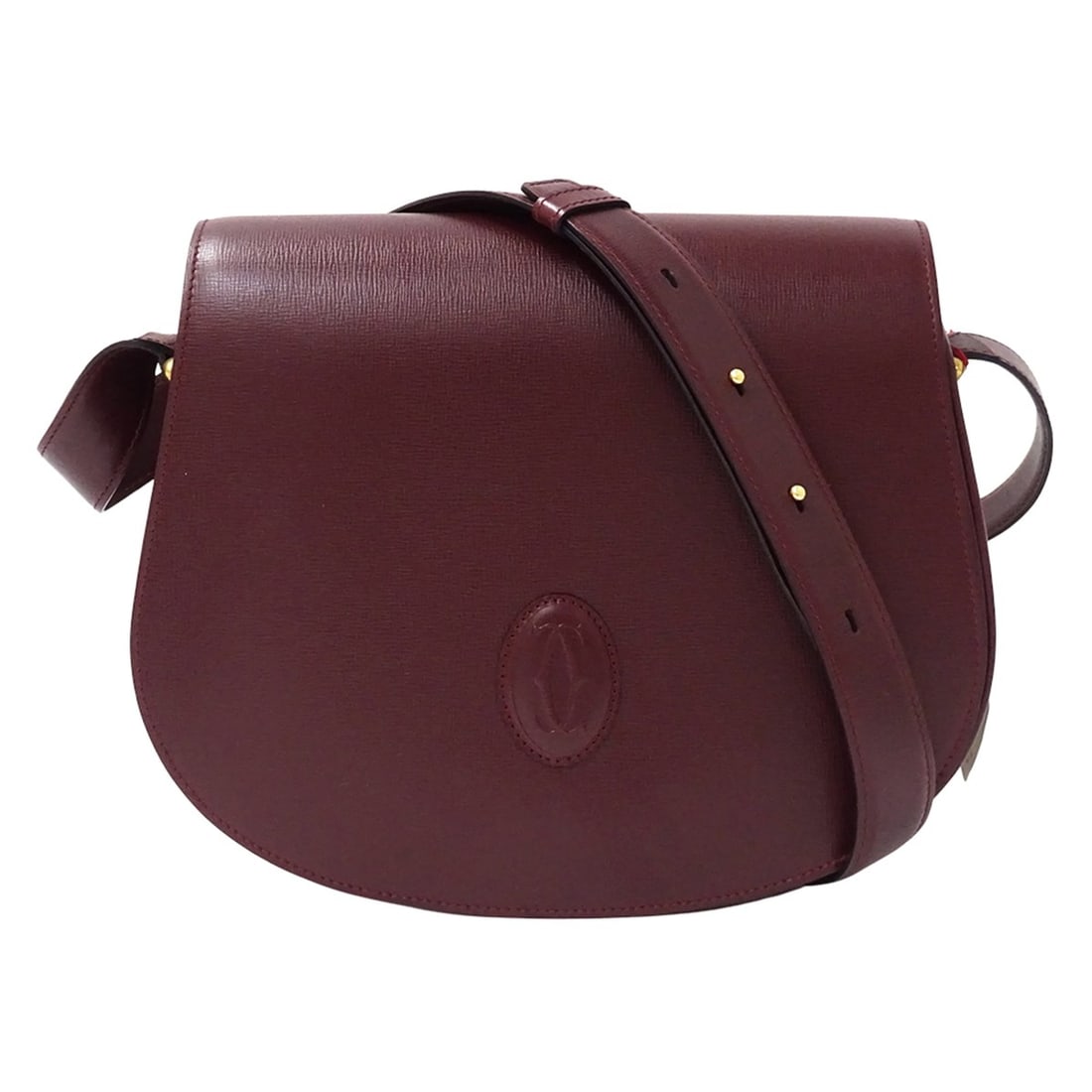 Cartier handbag for women, brand shoulder bag, must-have leather, burgundy/wine red.: --- Catalog ---Category: SizeSize (HxWxD): 23cm x 23.5cm x 6.5cm / 9.05'' x 9.25'' x 2.55''Category: DesignType: Handbag, Shoulder bagColor: Bordeaux, Red color, Wine redGender: WomenMaterial: Leather