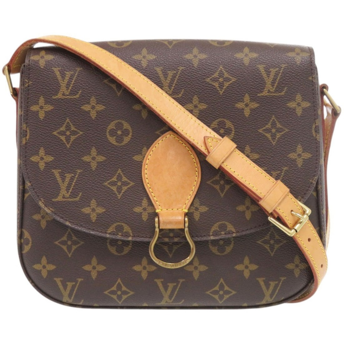 No stickiness. Louis Vuitton Saint Cloud GM Monogram M51242 Shoulder Bag LV 0410 LOUIS VUITTON: --- Catalog ---Category: SizeSize (HxWxD): 20cm x 24cm x 6.5cm / 7.87'' x 9.44'' x 2.55''Category: DesignType: Shoulder bagColor: Brown, MonogramGender: WomenMaterial: Monogram Category: GeneralMPN: M