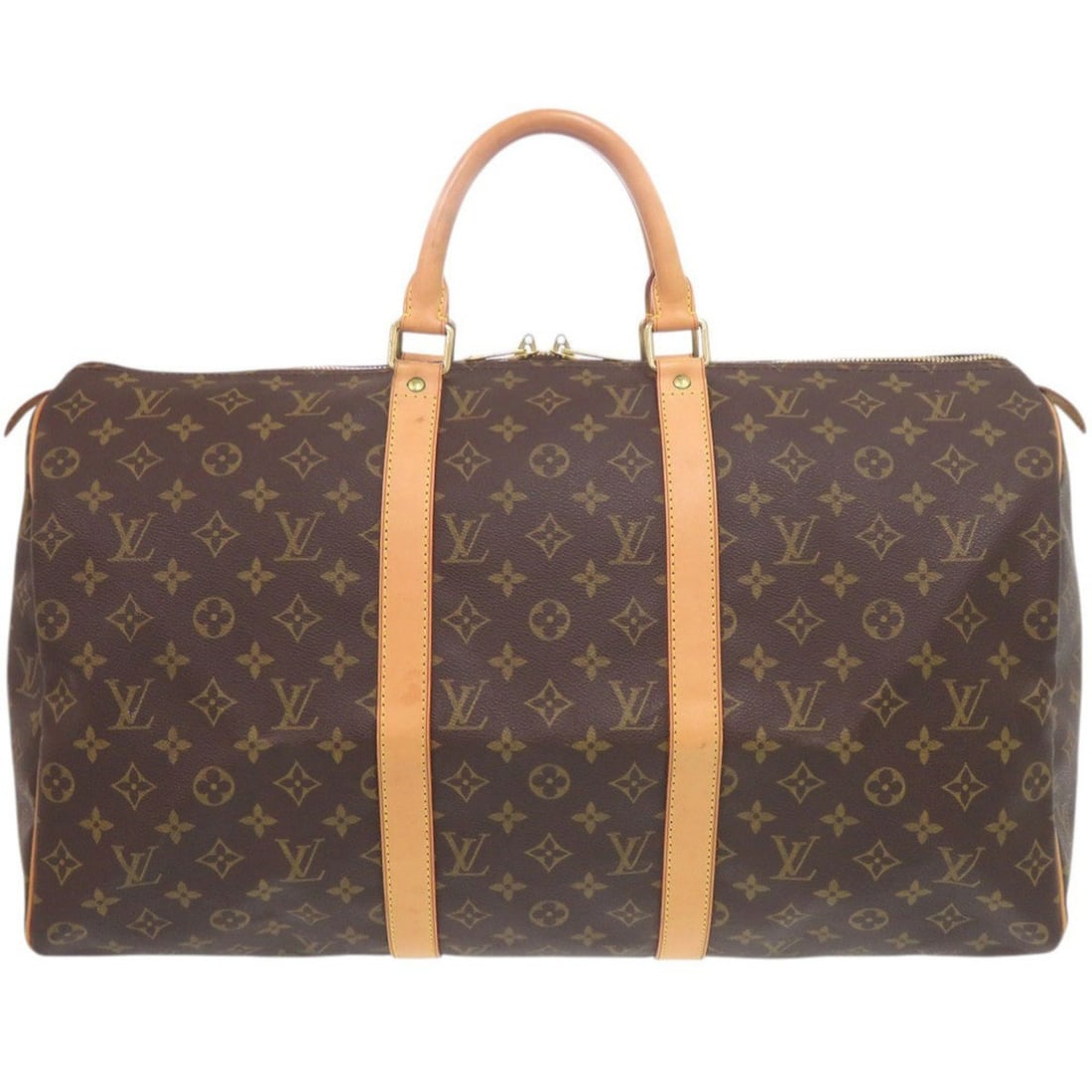 Louis Vuitton Keepall 50 Monogram M41426 Boston Bag LV 1225 LOUIS VUITTON: --- Catalog ---Category: SizeSize (HxWxD): 27cm x 50cm x 22cm / 10.62'' x 19.68'' x 8.66''Category: DesignType: Boston bagColor: Brown, MonogramGender: Men,WomenMaterial: Monogram Category: GeneralMPN