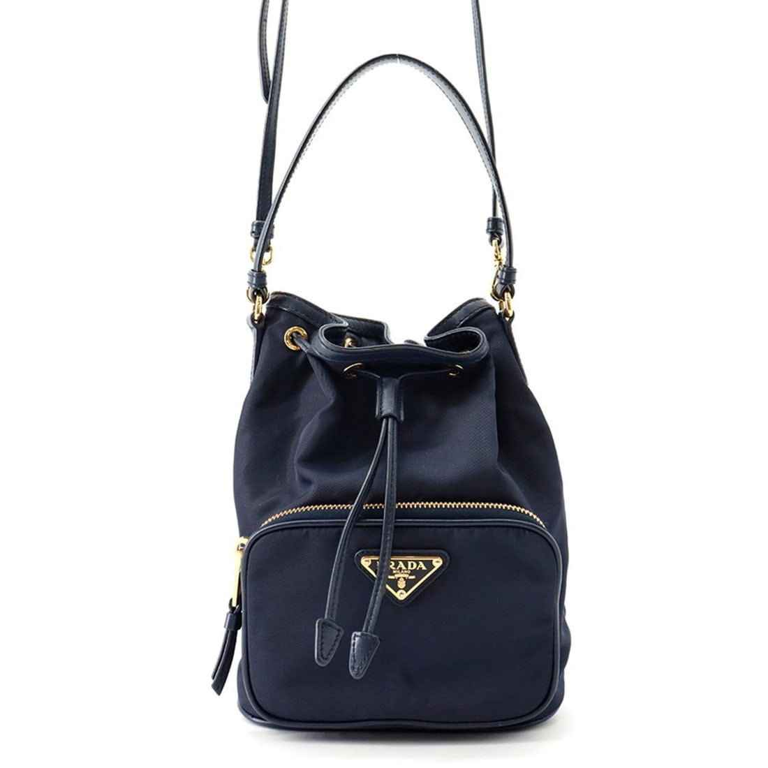 Prada Duet Nylon Leather Handbag 1BH038 PRADA 2-way (1 of 18)