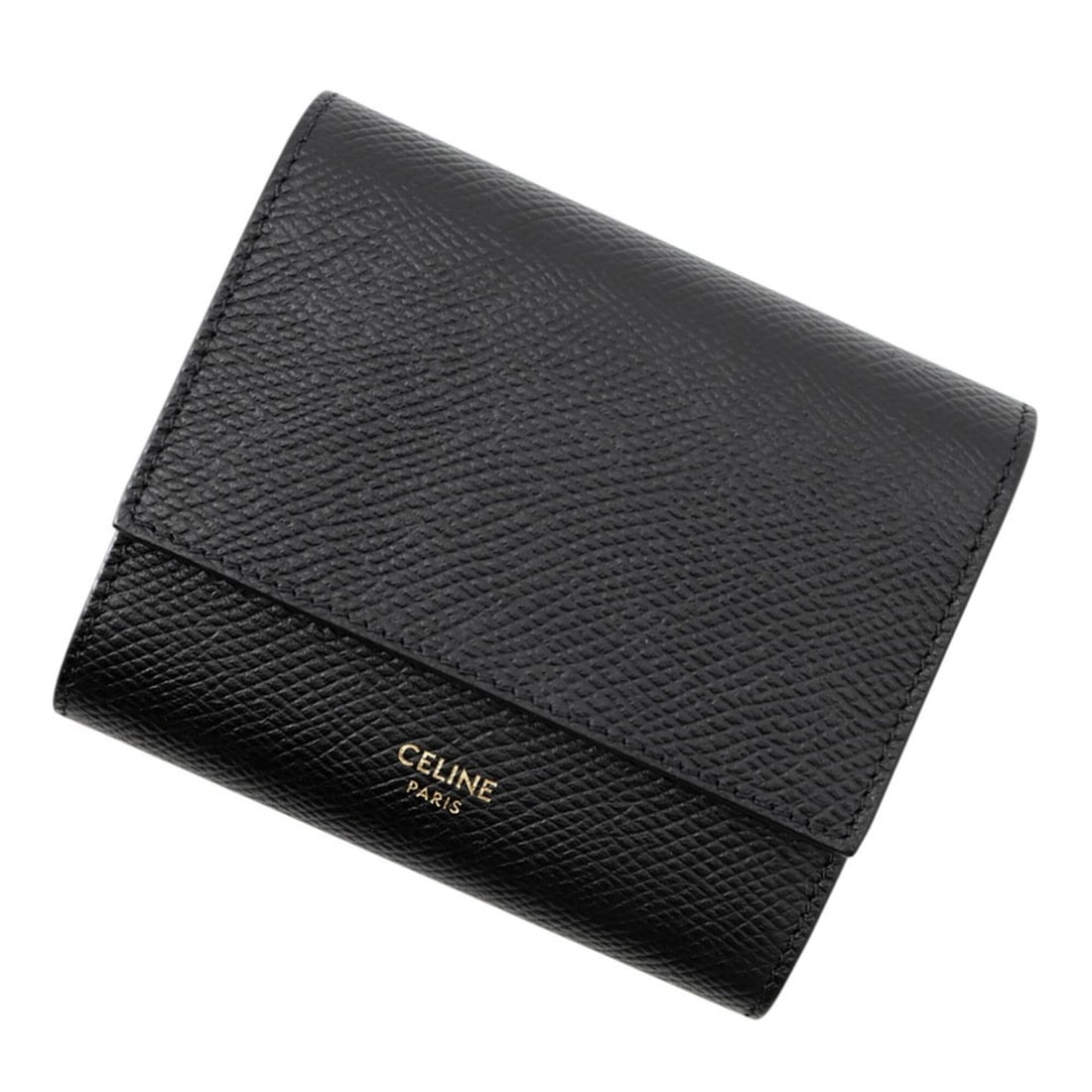 Celine Trifold Wallet Small Leather 10B573BEL CELINE Folding Black WALLET: --- Catalog ---Category: SizeSize (HxWxD): 9cm x 10.5cm / 3.54'' x 4.13''Category: DesignType: Wallet (tri-fold)Color: BlackGender: Women,MenMaterial: Leather Category: GeneralMPN: 10B573BELBrand: Cel