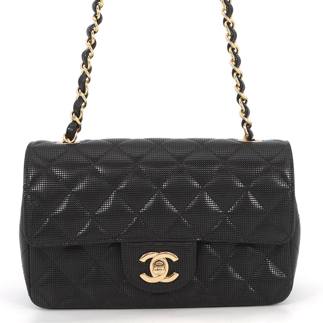 Chanel Chain Shoulder Bag Mini Matelassé 20 Coco Mark Leather A69900 CHANEL Black Handbag Women's: --- Catalog ---Category: SizeSize (HxWxD): 10.5cm x 20cm x 6.5cm / 4.13'' x 7.87'' x 2.55''Category: DesignType: Handbag, Shoulder bagColor: BlackGender: WomenMaterial: Leather Category: GeneralMPN: A