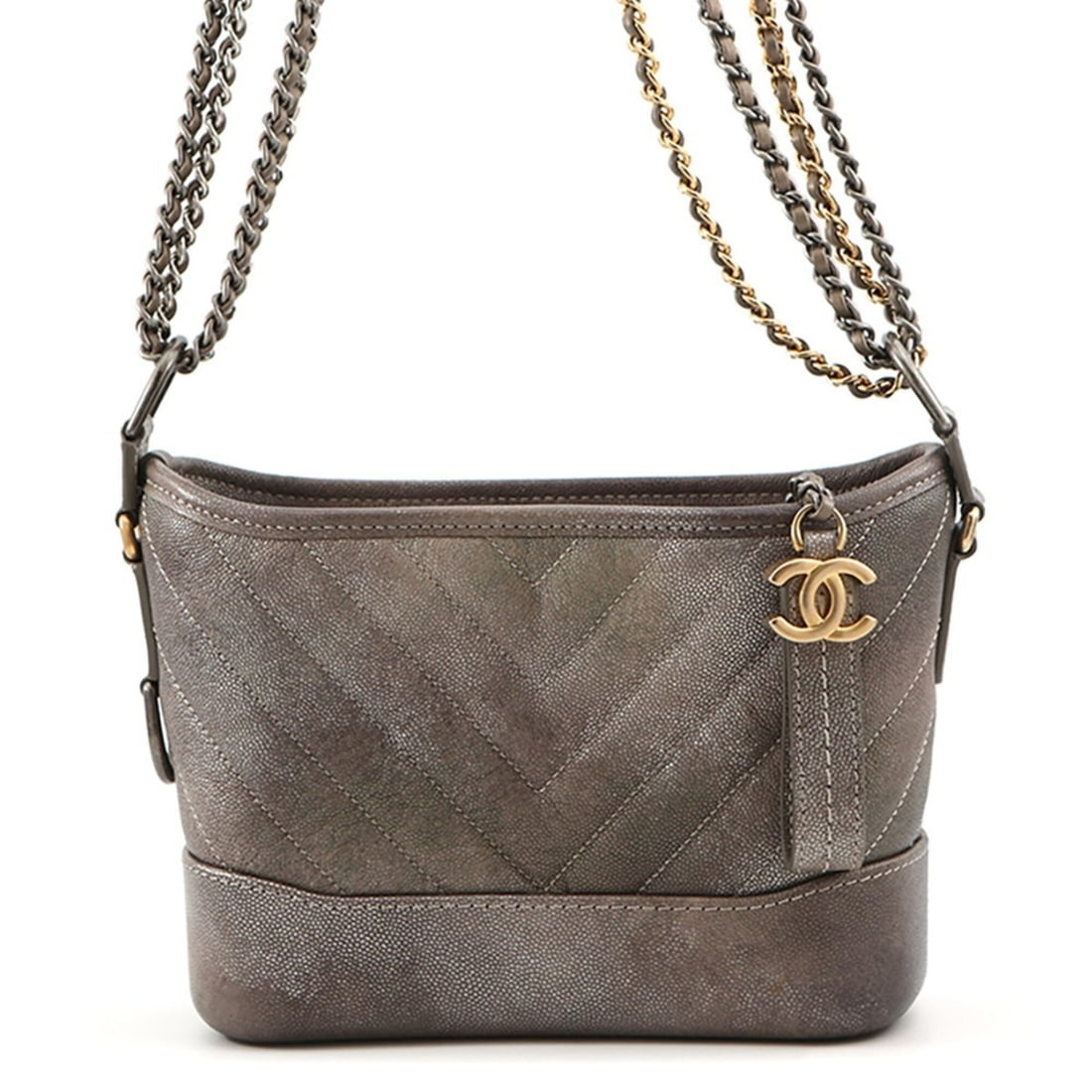 Chanel Chain Shoulder Bag Gabrielle de Small Hobo A91810 CHANEL Handbag Gradient Women's: --- Catalog ---Category: SizeSize (HxWxD): 14.5cm x 20cm x 8cm / 5.7'' x 7.87'' x 3.14''Category: DesignType: Handbag, Shoulder bagColor: GrayGender: WomenMaterial: Grained Calfskin Category: GeneralM