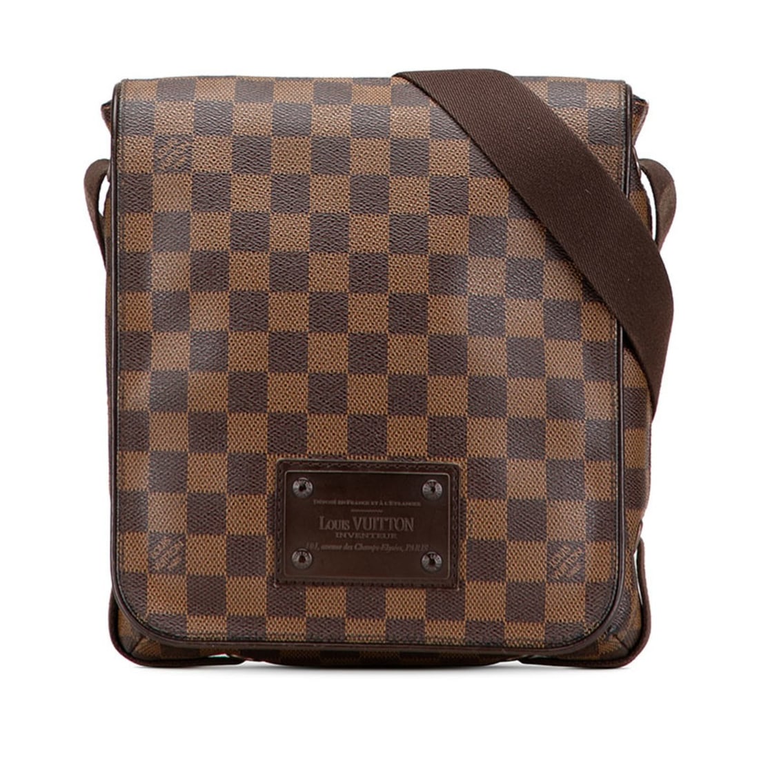 Louis Vuitton Damier Brooklyn PM Crossbody Shoulder Bag N51210 Brown Leather Women's LOUIS VUITTON: --- Catalog ---Category: SizeSize (HxWxD): 26cm x 22.5cm x 6.5cm / 10.23'' x 8.85'' x 2.55''Category: DesignType: Shoulder bagColor: BrownGender: WomenMaterial: PVC , Leather Category: GeneralMPN: N51